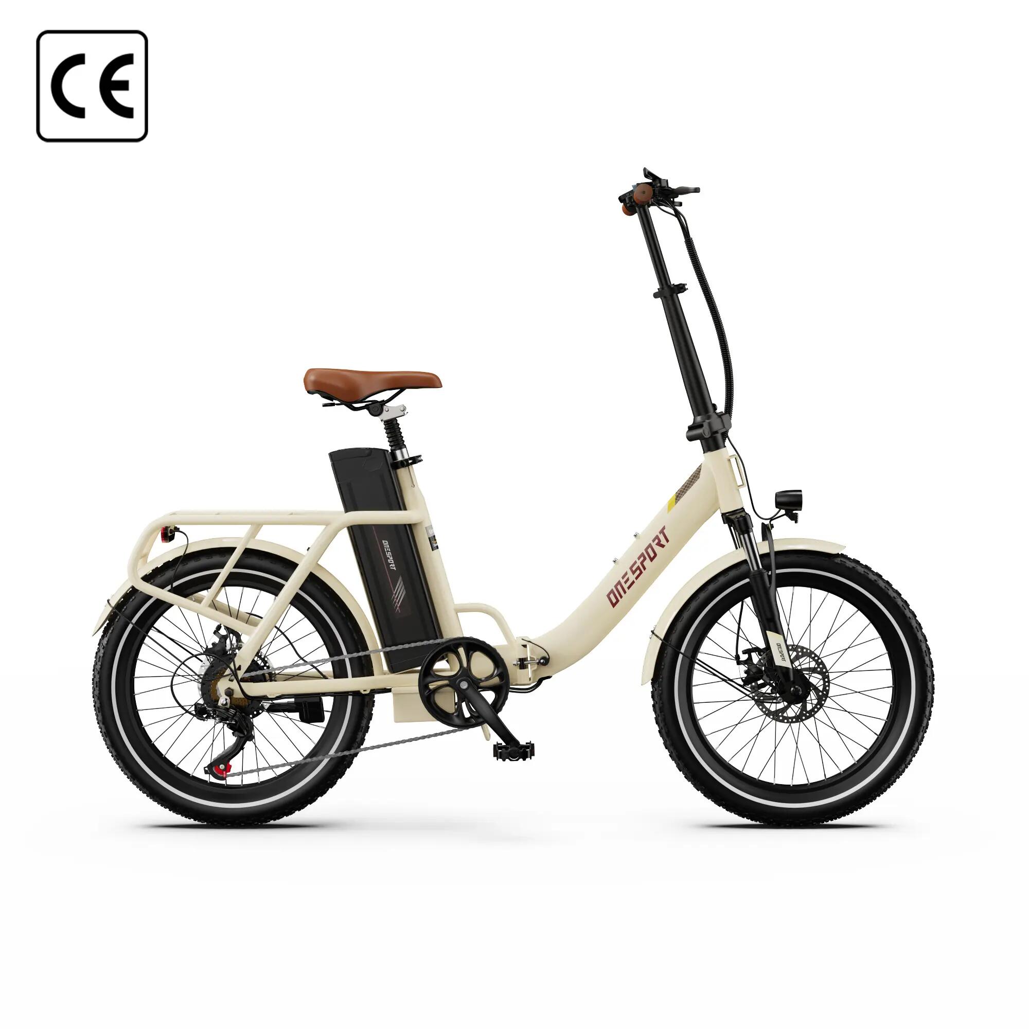 Bicicletta Elettrica Pieghevole ONESPORT OT16 Pro, 250W, Batteria 48V 17Ah 2/7