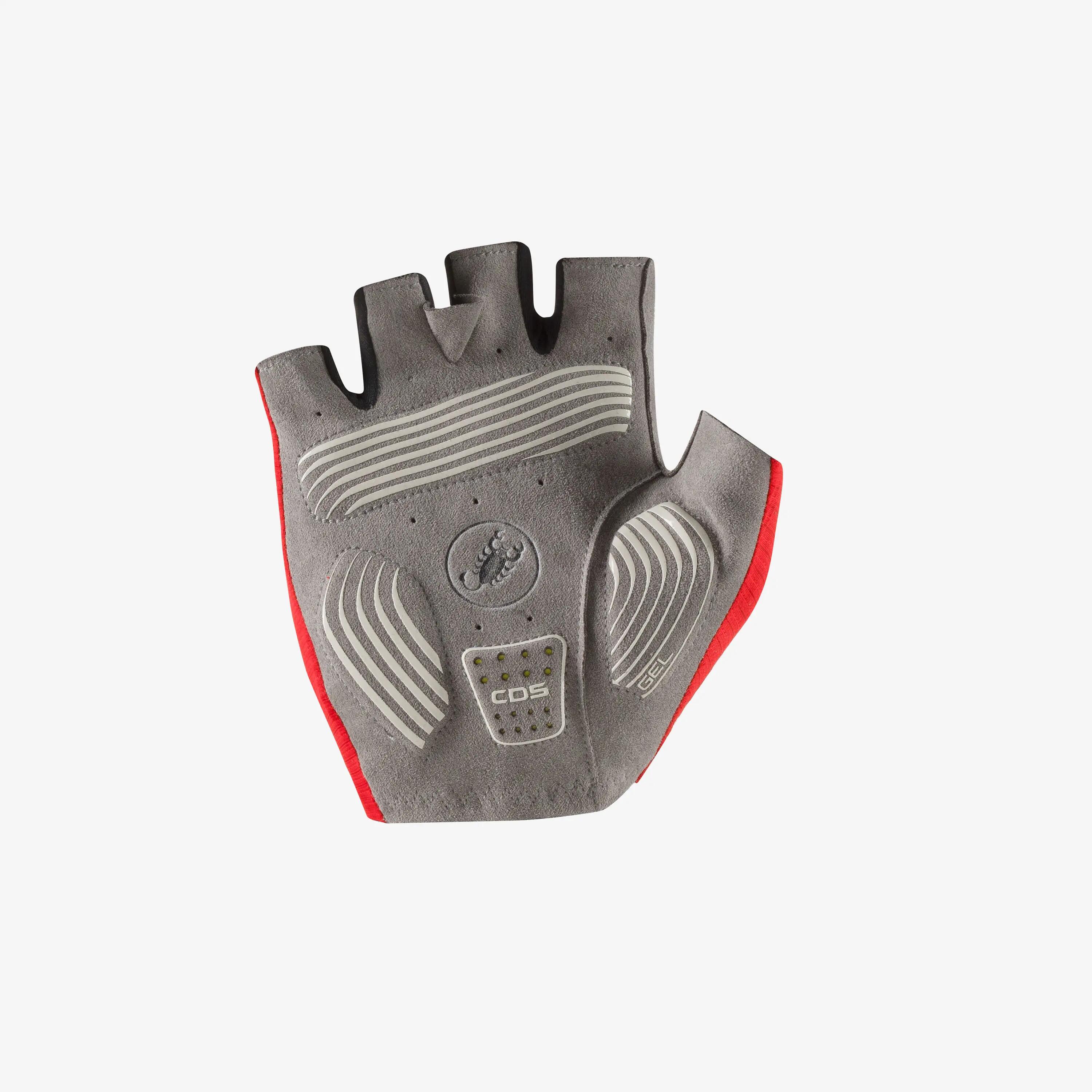 Manusi ciclism degete scurte - Espresso Glove - rosu aprins 2/2