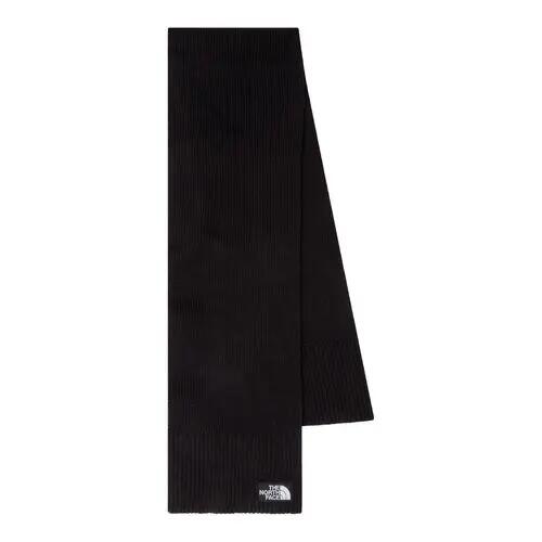 Bufanda Negra The North Face Black de Punto de Canalé Cálida y Suave 4/4