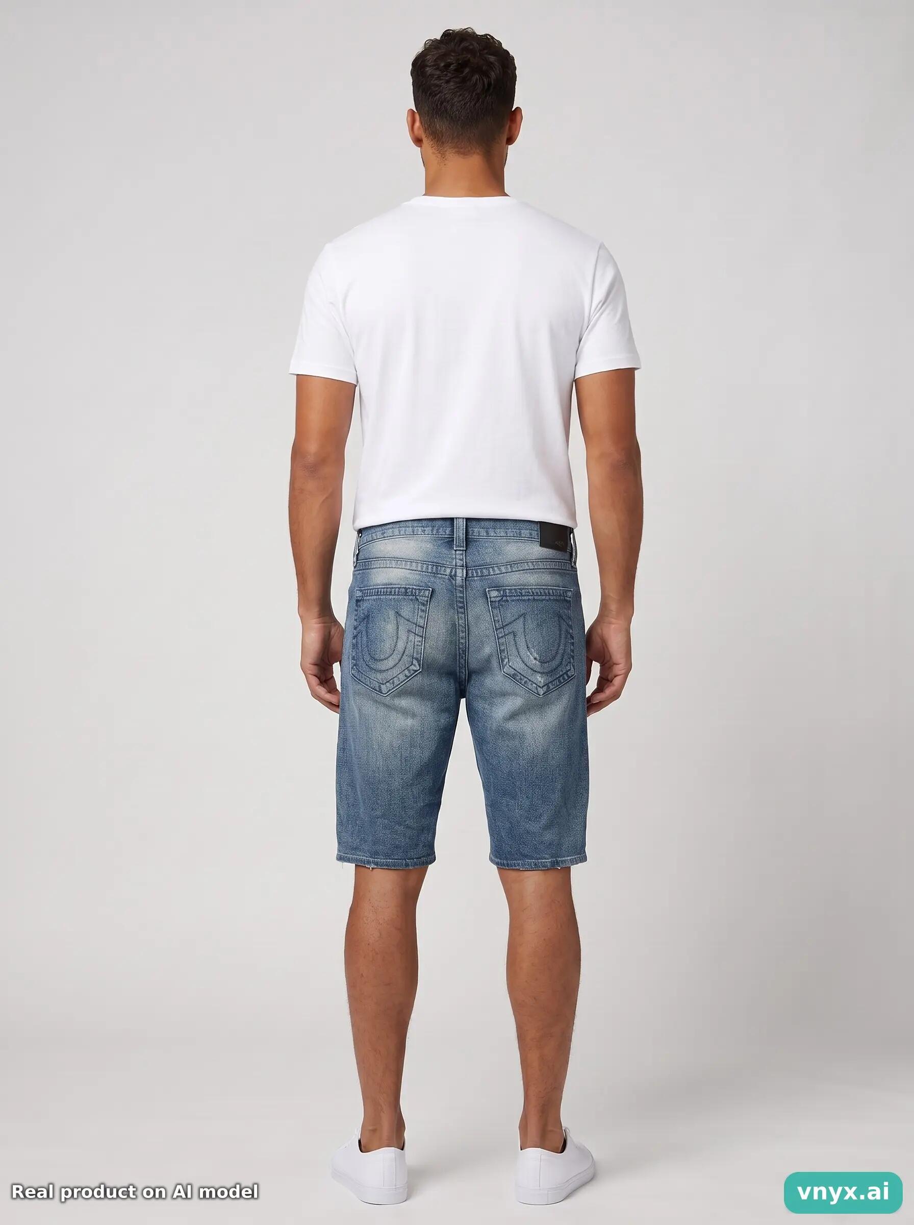 Second Life - Vintage True Religion Sky Blue Shorts Men 36 4/6