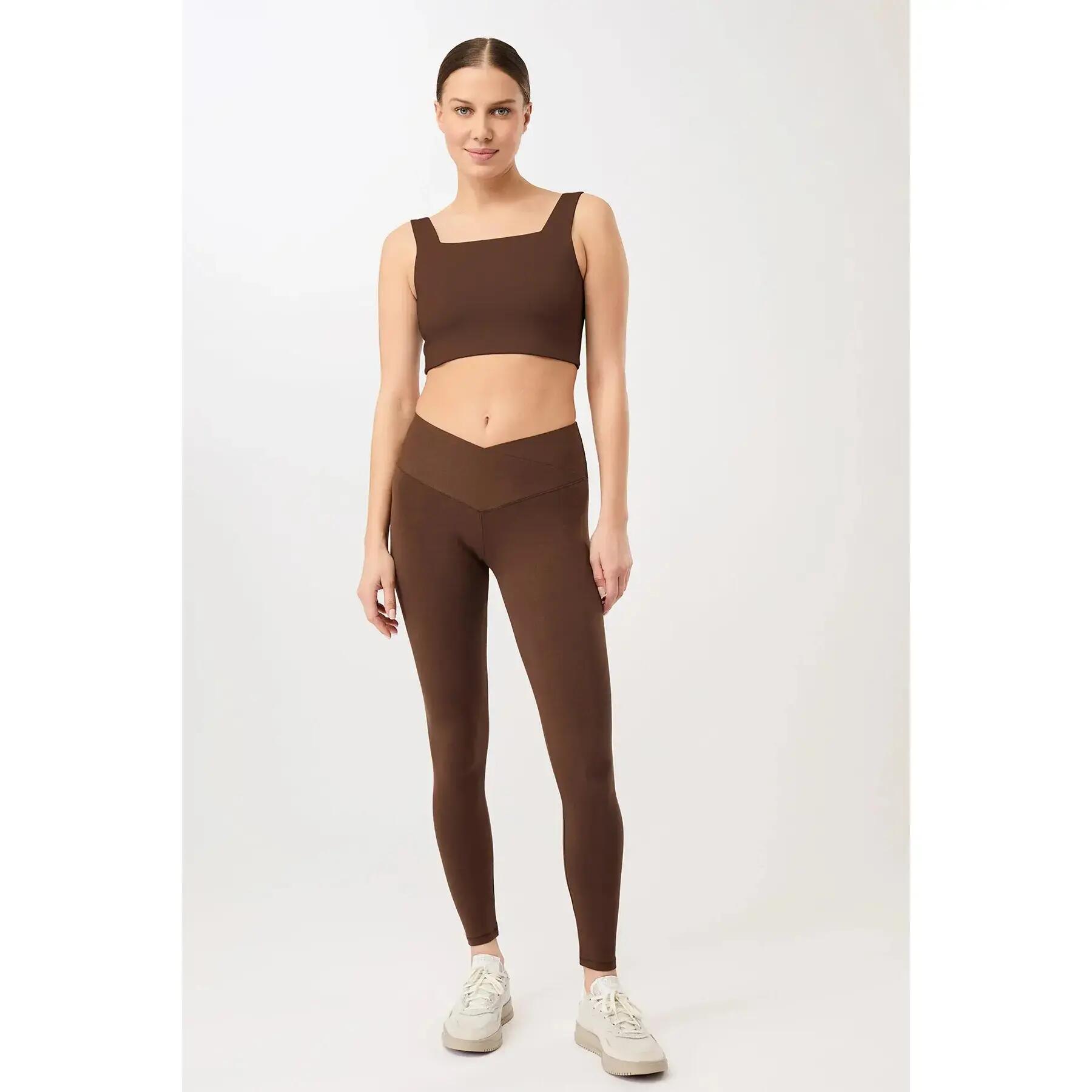 Legging con cintura a V donna Mandala Wrap 4/5