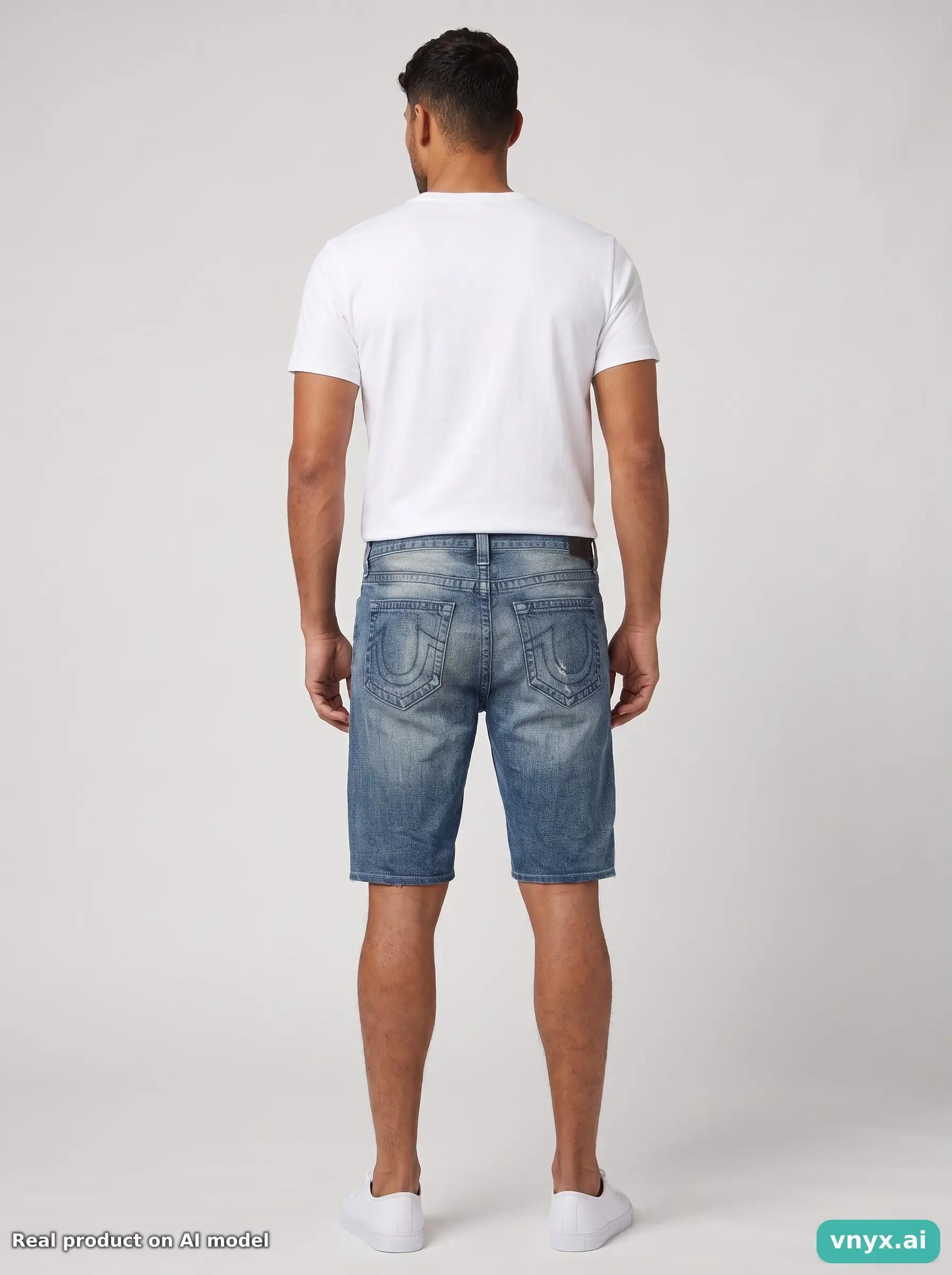 Second Life - Vintage True Religion Sky Blue Shorts Men 36 2/6