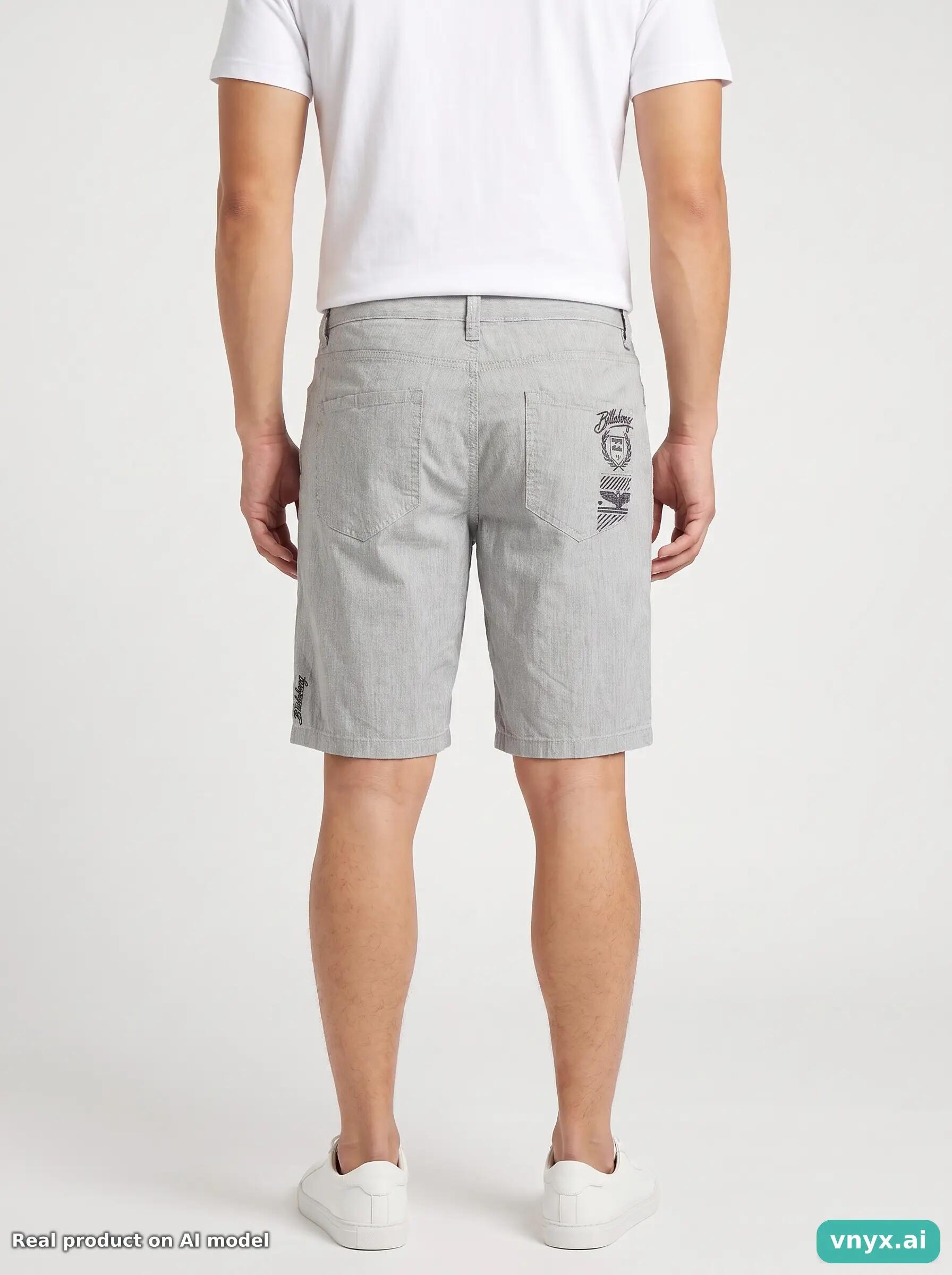 Second Life - Vintage Billabong Light Grey Shorts Men 2/6