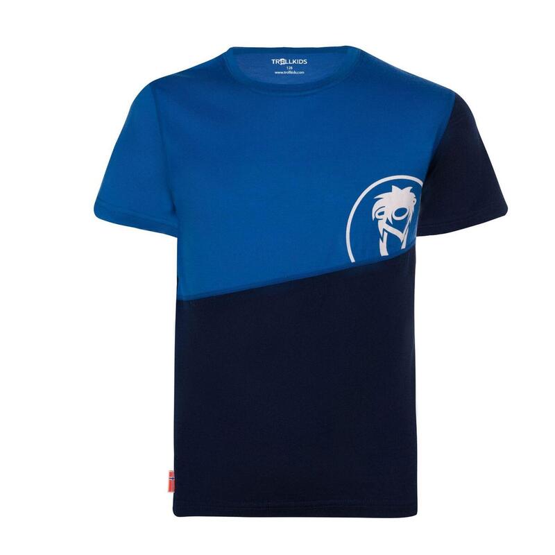 T-shirt enfant Sandefjord bleu marine / bleu moyen