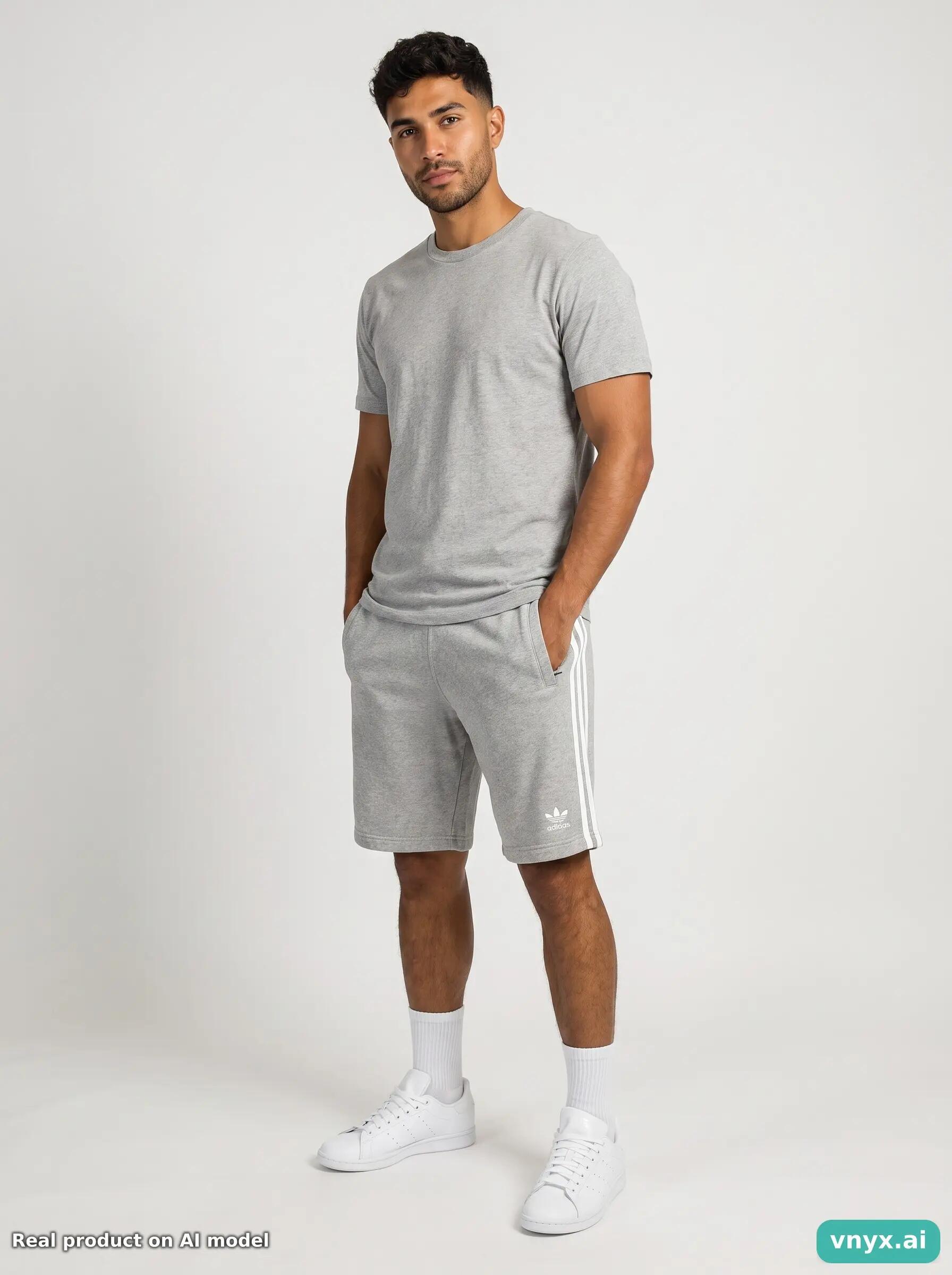 Second Life - Adidas Grey Shorts Men S 3/5