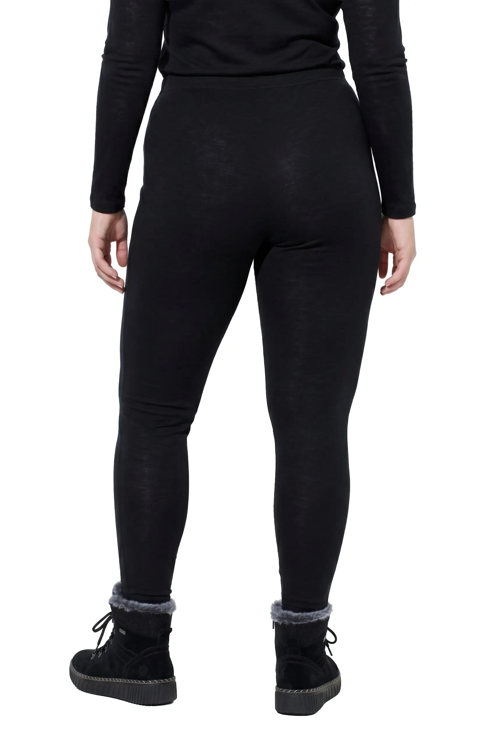 Dames Thermo-legging fijn gebreid smalle pijpen elastische tailleband 2/8