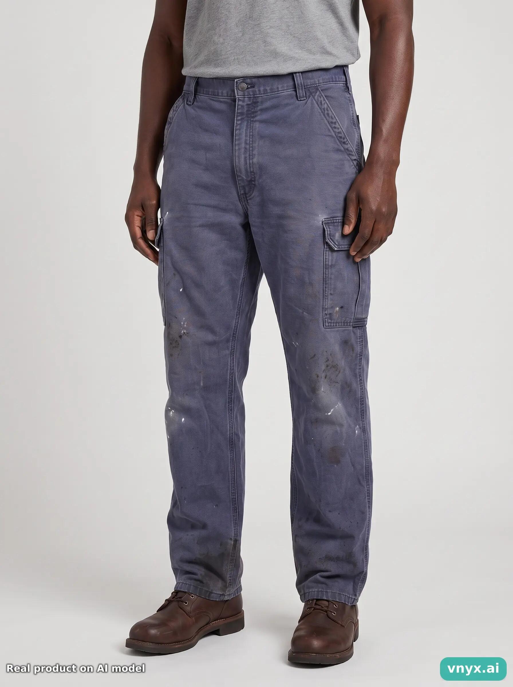 Second Life - Vintage Carhartt Navy Trousers Men W34 L40 5/5