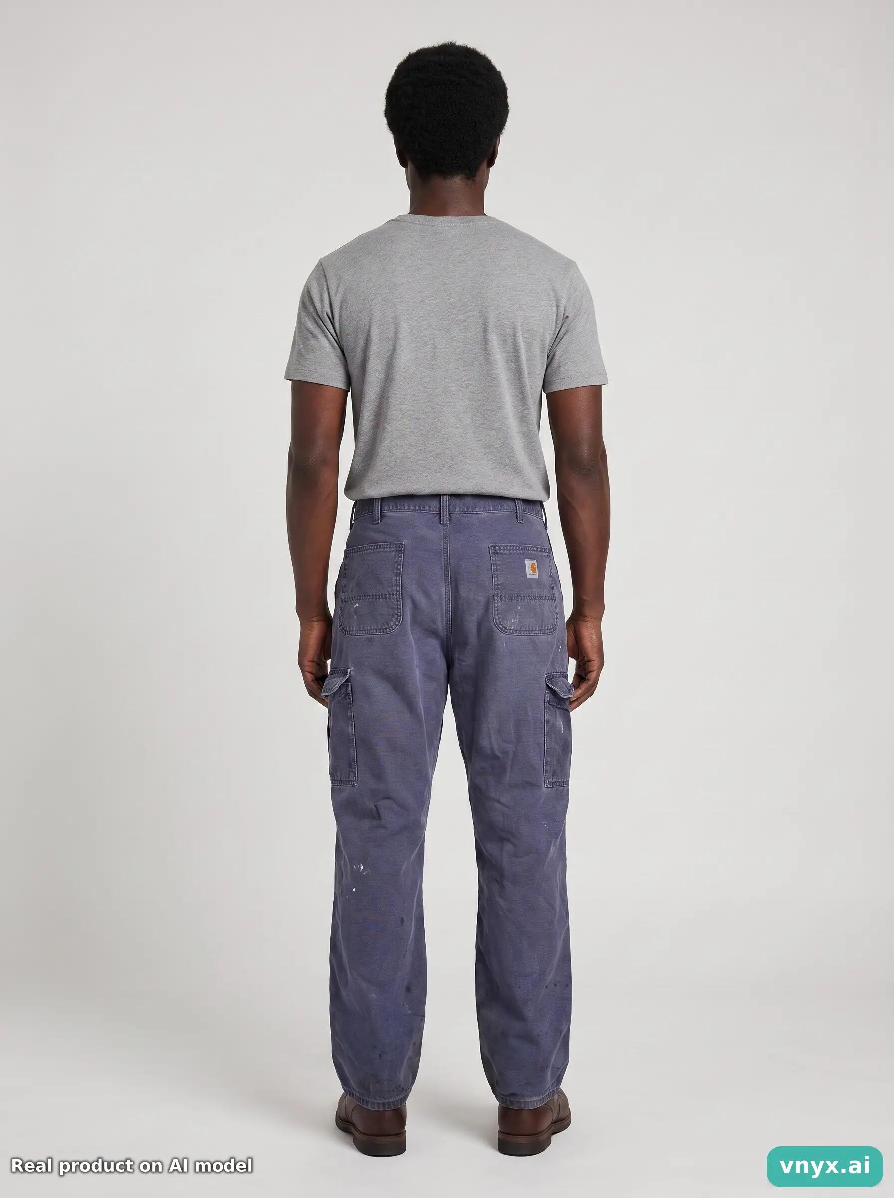 Second Life - Vintage Carhartt Navy Trousers Men W34 L40 4/5