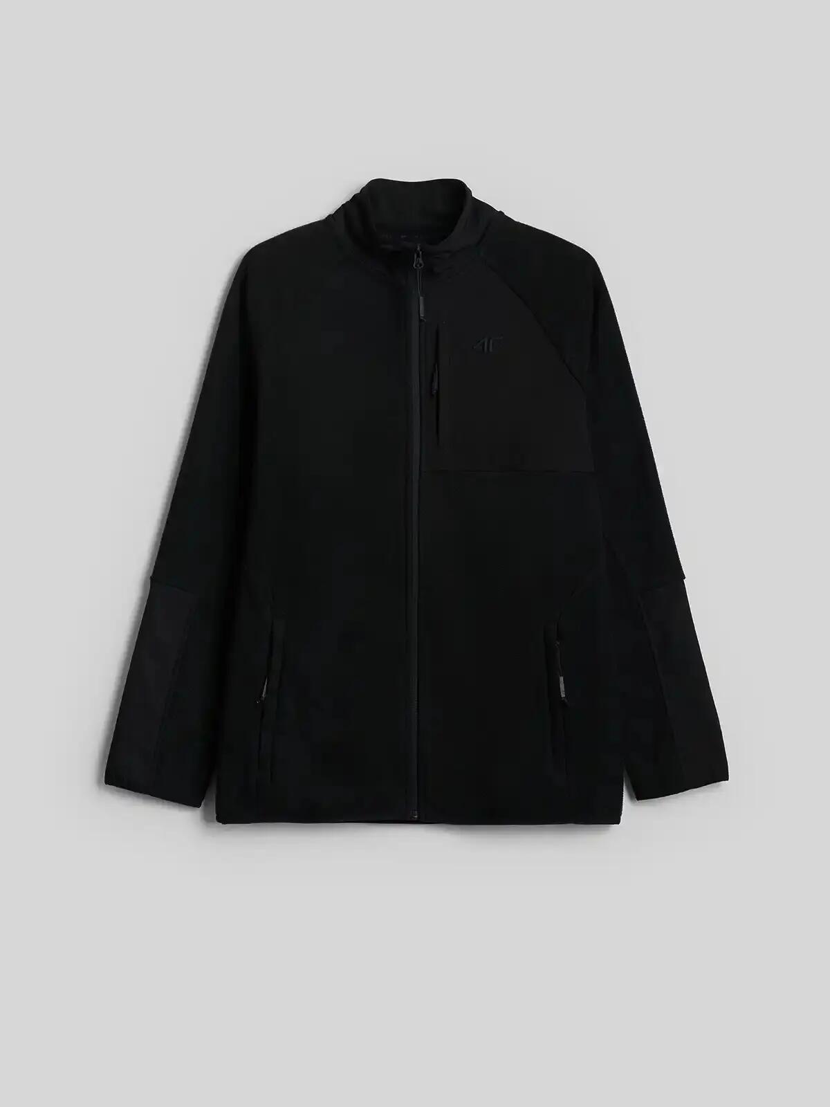 Polar ze stójką z panelem z materiału typu softshell męski 4F 4FWAW26TFLEM480 7/7