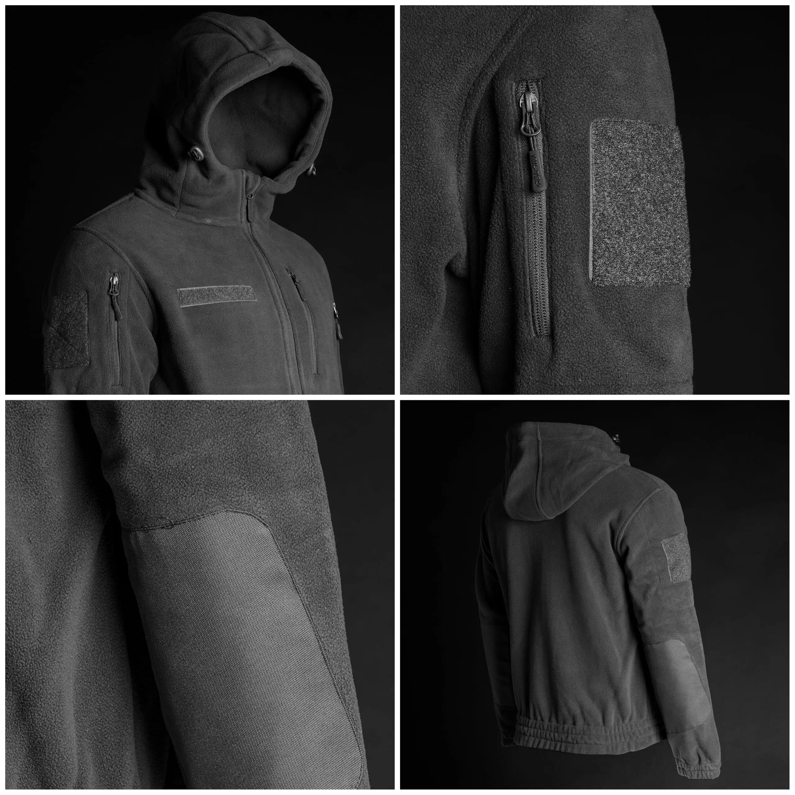 Homme sportswear — Polaire à capuche Gen II noire, L 7/7