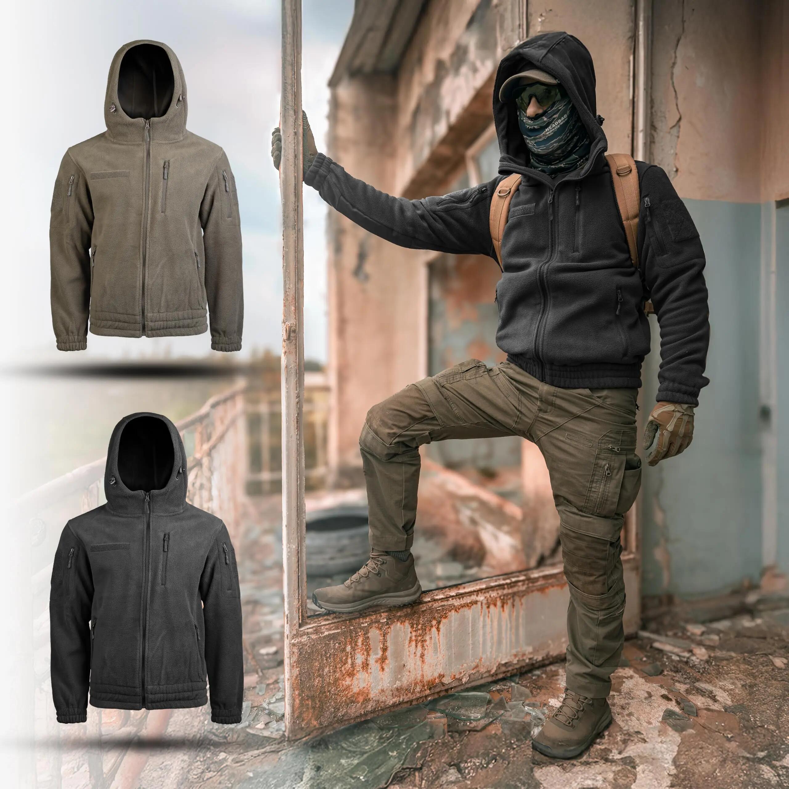 Homme sportswear — Polaire à capuche Gen II noire, L 2/7