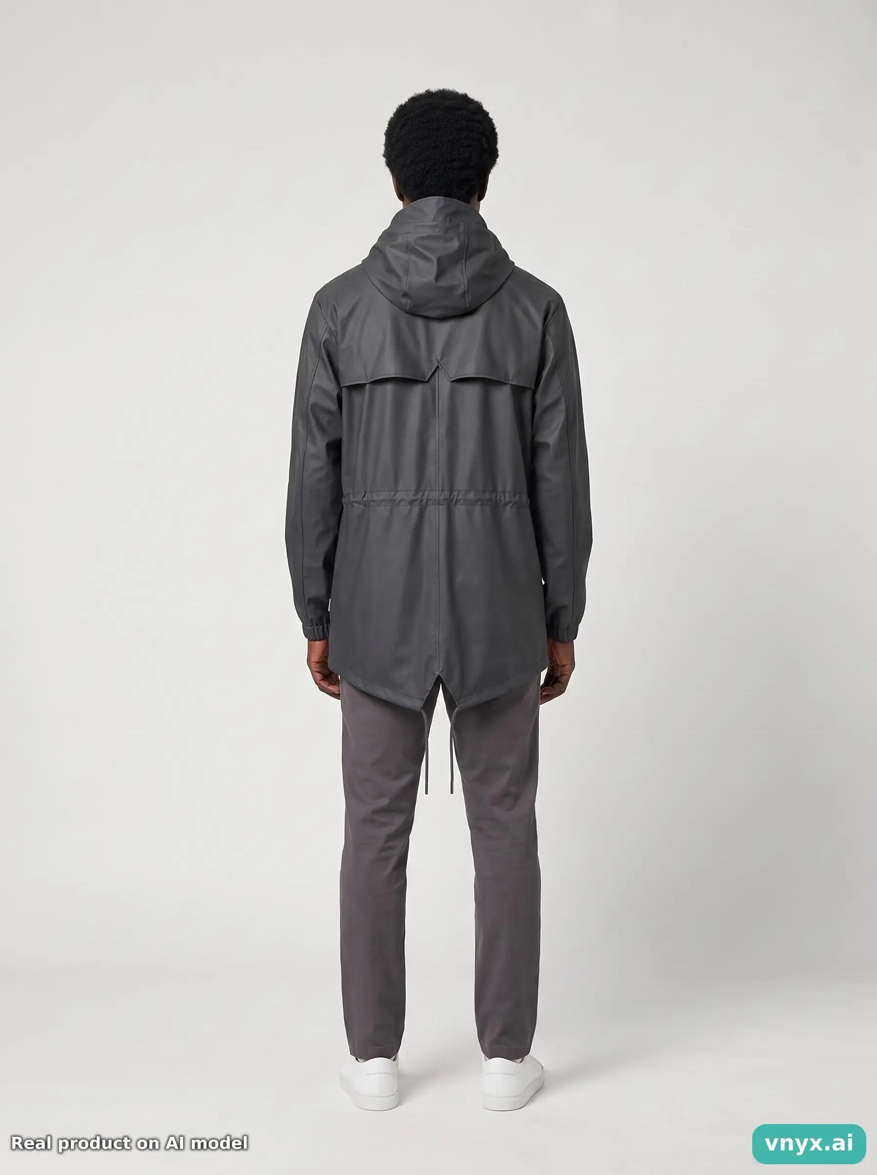 Second Life - Vintage RAINS Charcoal Outdoor Jacket Men S 4/5