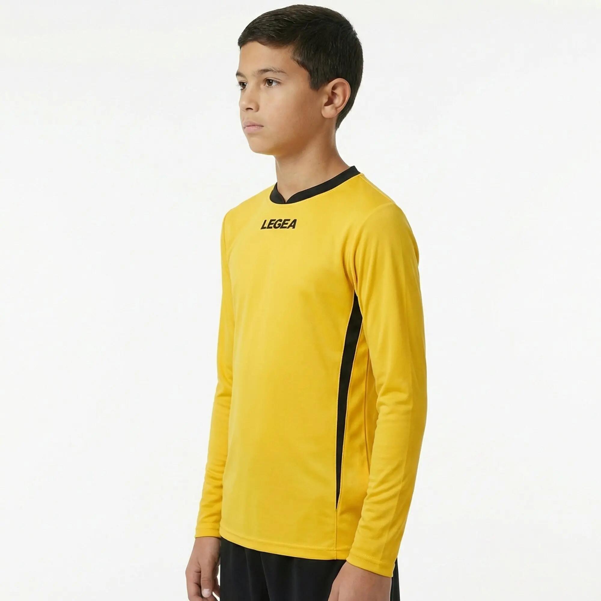5-Pack Football Shirts DUSSELDORF Long Sleeve Yellow-Black - Size 3XS (Kids) 5/7