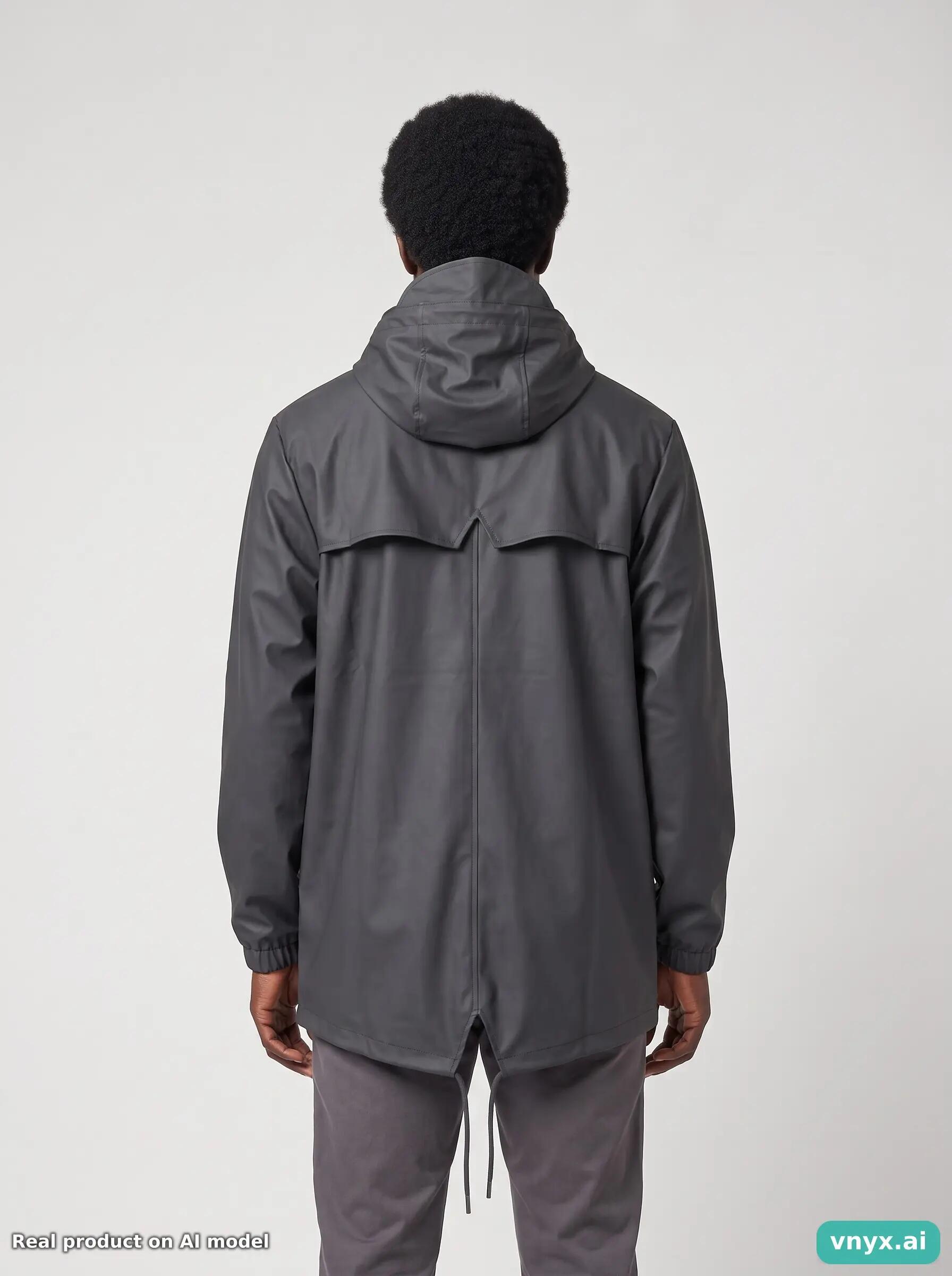 Second Life - Vintage RAINS Charcoal Outdoor Jacket Men S 2/5