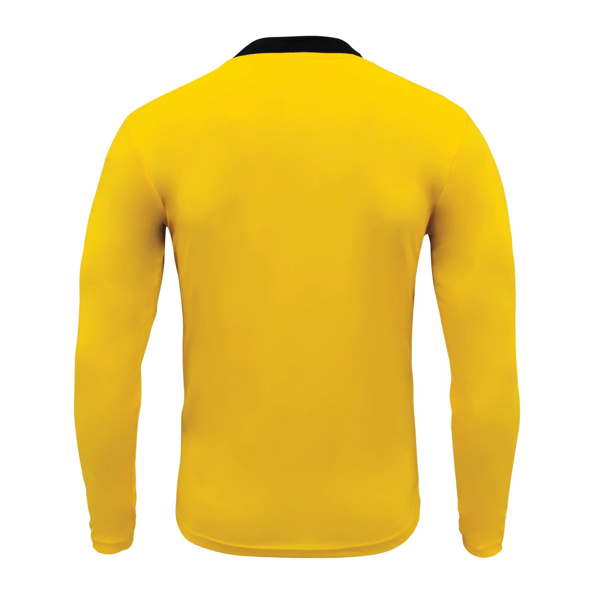 5-Pack Football Shirts DUSSELDORF Long Sleeve Yellow-Black - Size 3XS (Kids) 3/7