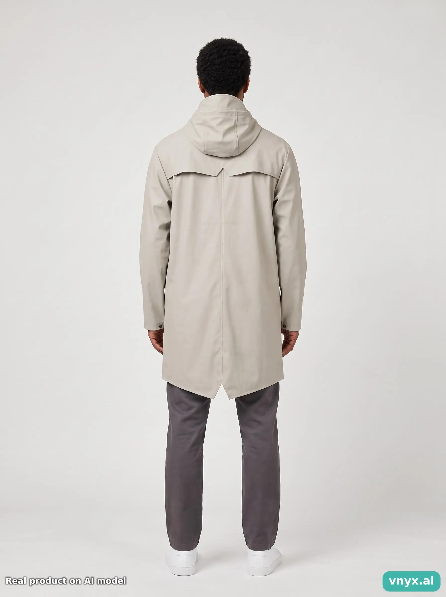 Second Life - Vintage RAINS Light Grey Outdoor Jacket Men M 4/5