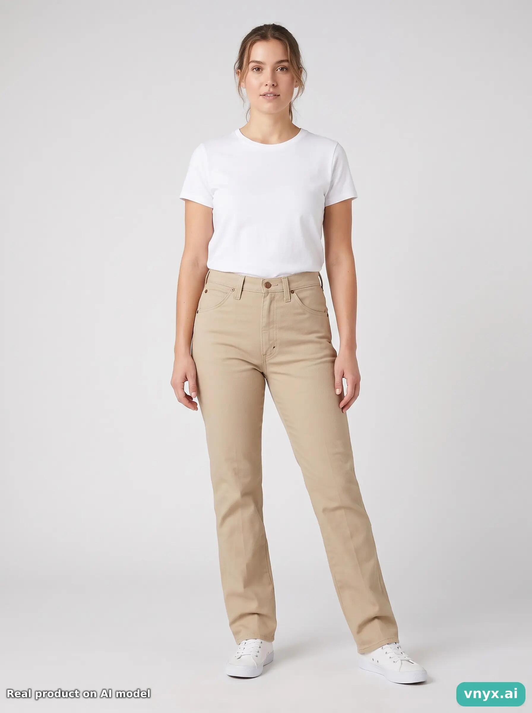 Second Life - Vintage Wrangler Cream Jeans Women 27 L34 6/6