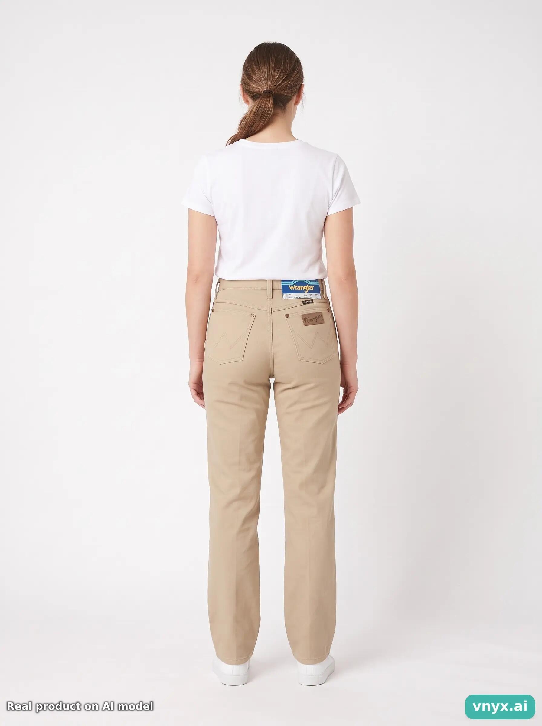Second Life - Vintage Wrangler Cream Jeans Women 27 L34 2/6