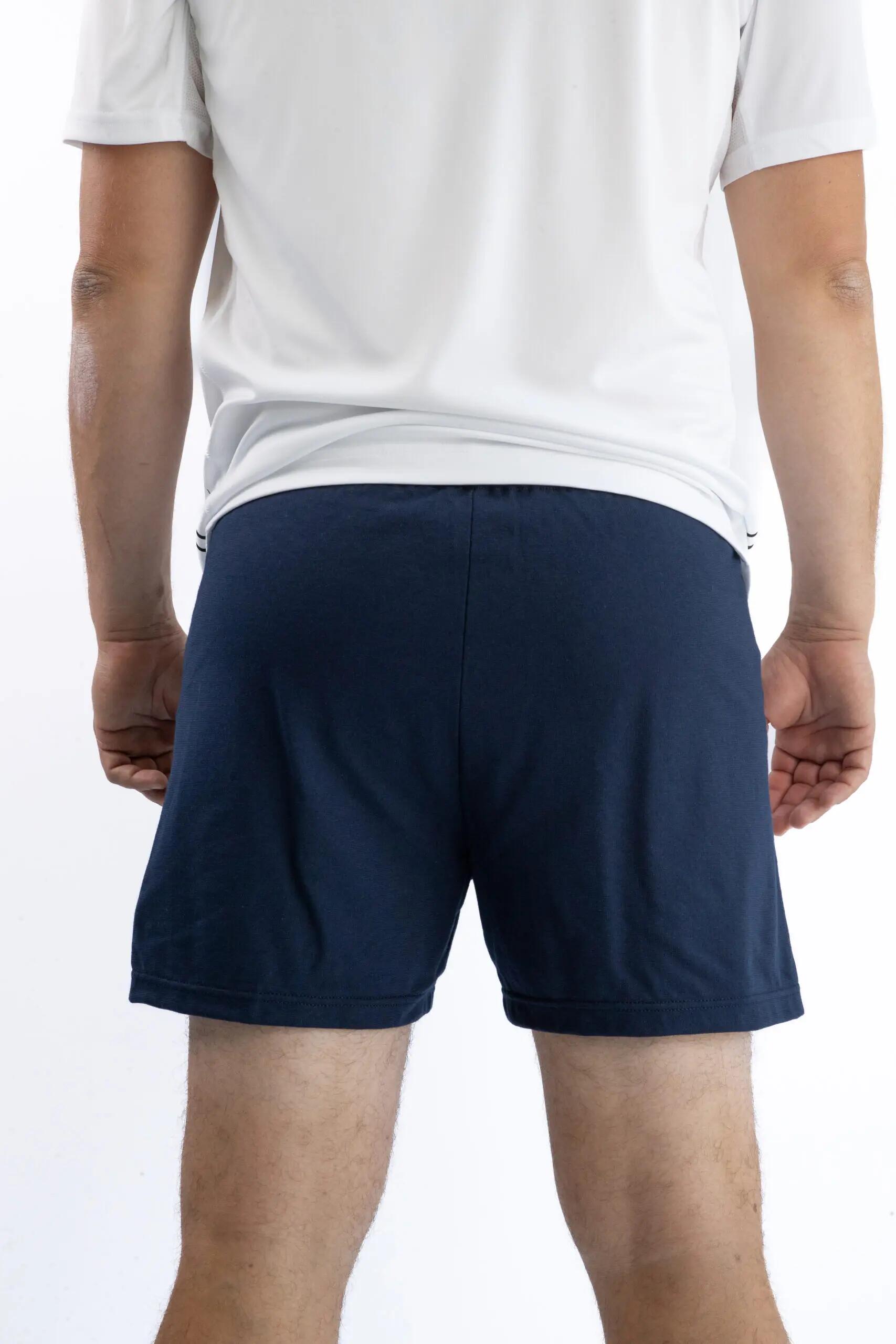 Short Panzeri Mixte  - Uni A - Bleu Marine / Fuchsia 2/5