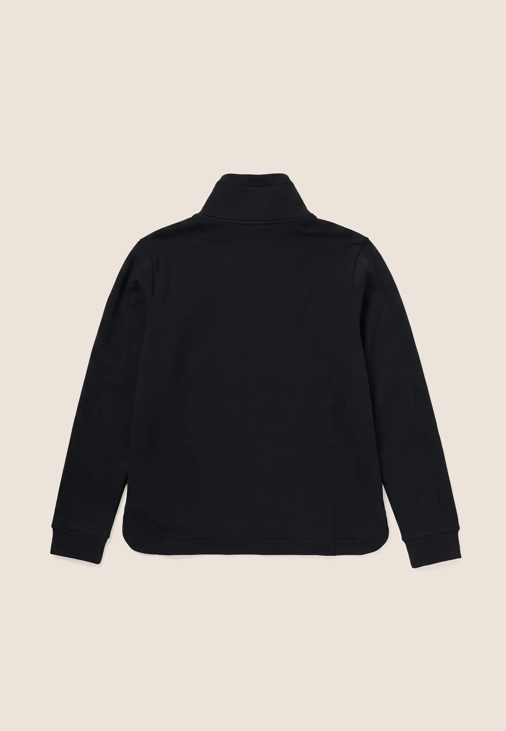 Felpa donna fondo asimmetrico con zip e collo alto 5/6