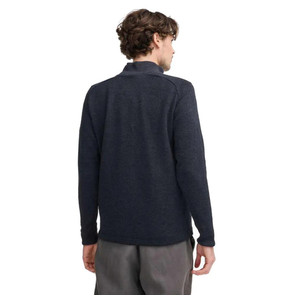 Vest Henry Full Zip Windbreaker Steelblue - merinowol - Blauw 4/5