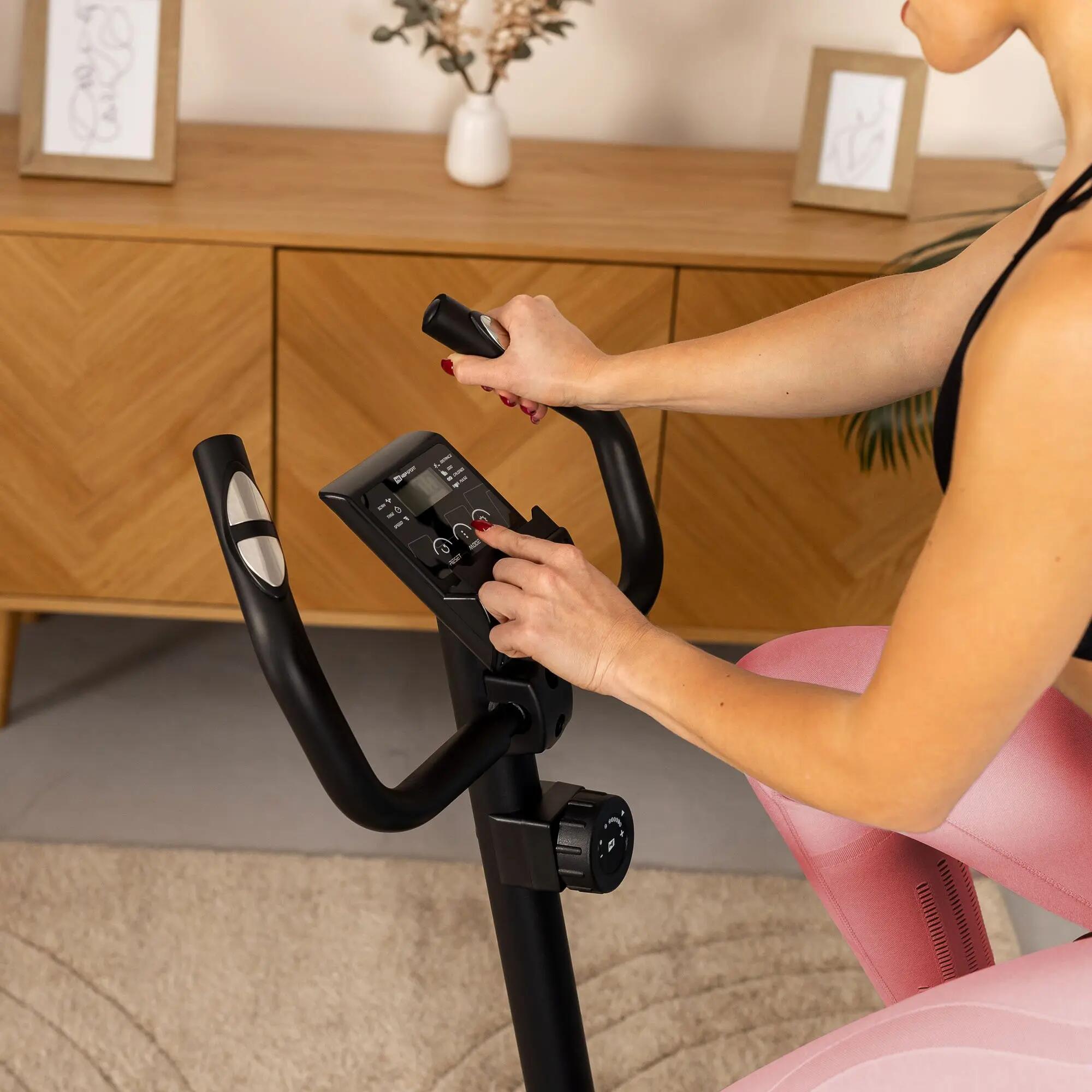 Magnetisches Trainings-Heimfahrrad Hop-Sport Vox 4/7