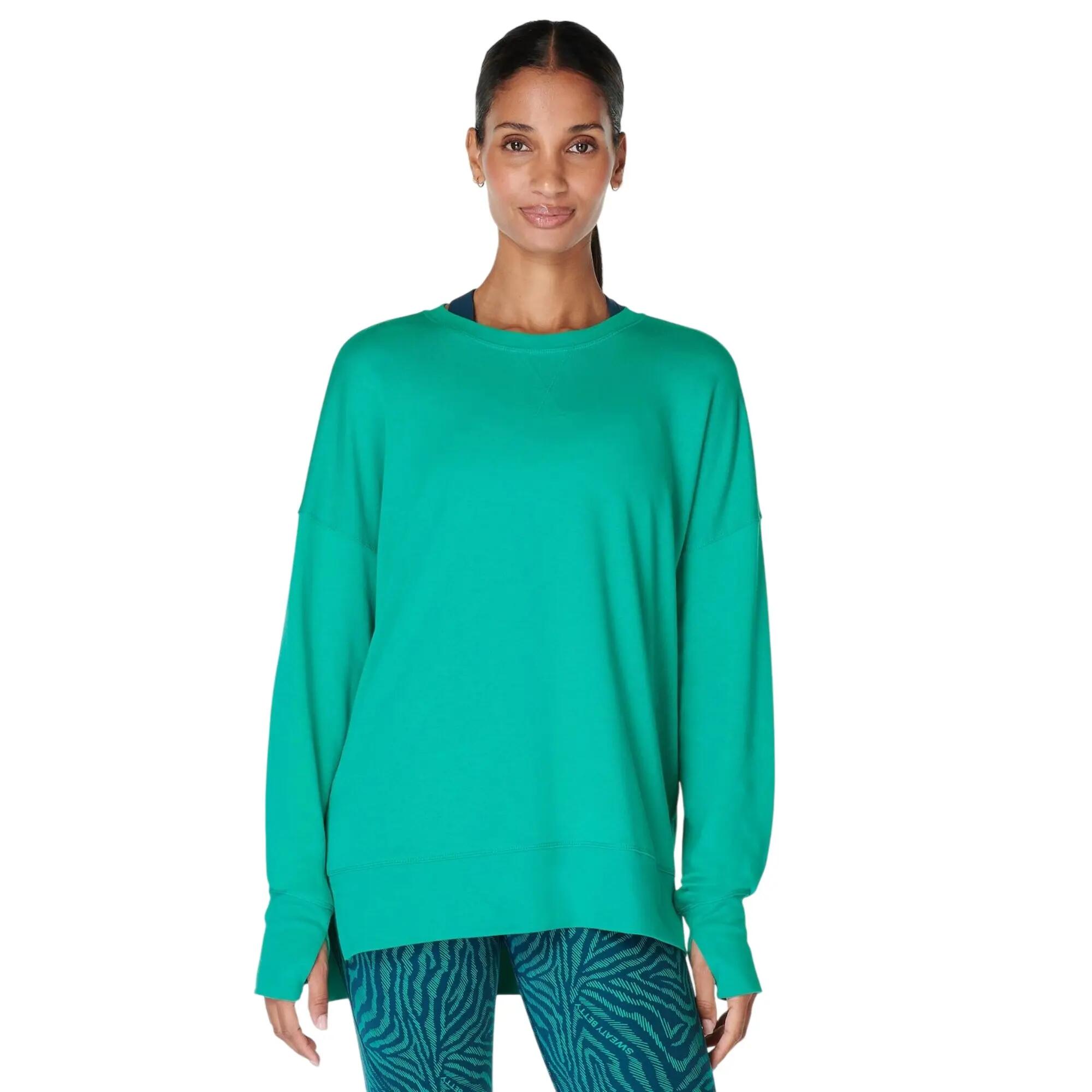 Jersey After Class Diseño Línea Larga para Mujer Piedra Verde 4/4