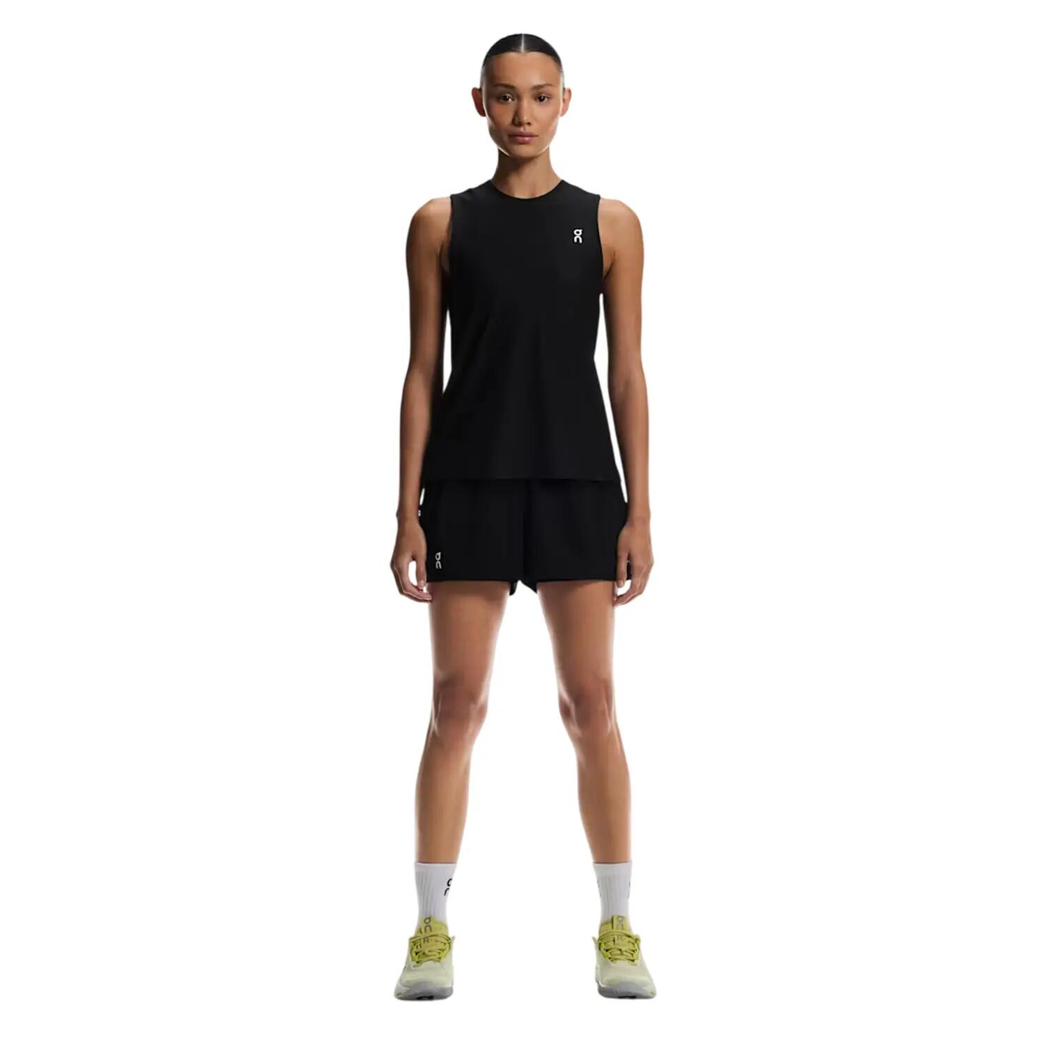 Womens/Ladies Tempo Running Shorts (Black) 1/3