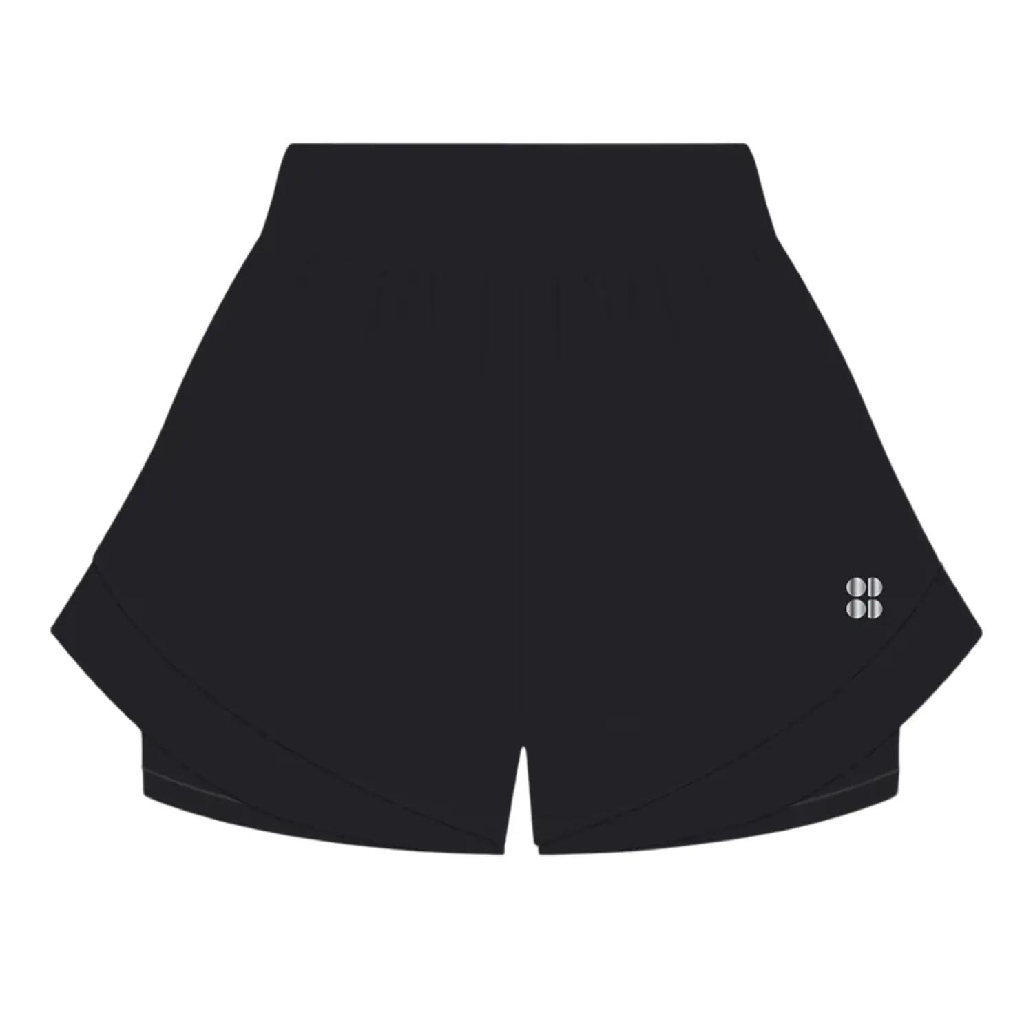 Womens/Ladies Tempo Running Shorts (Black) 2/3