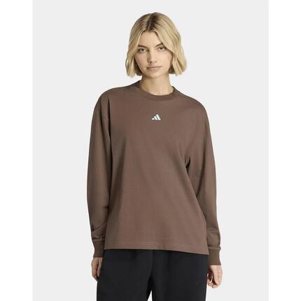 T-shirt boyfriend manches longues femme adidas 3-Stripes Studio