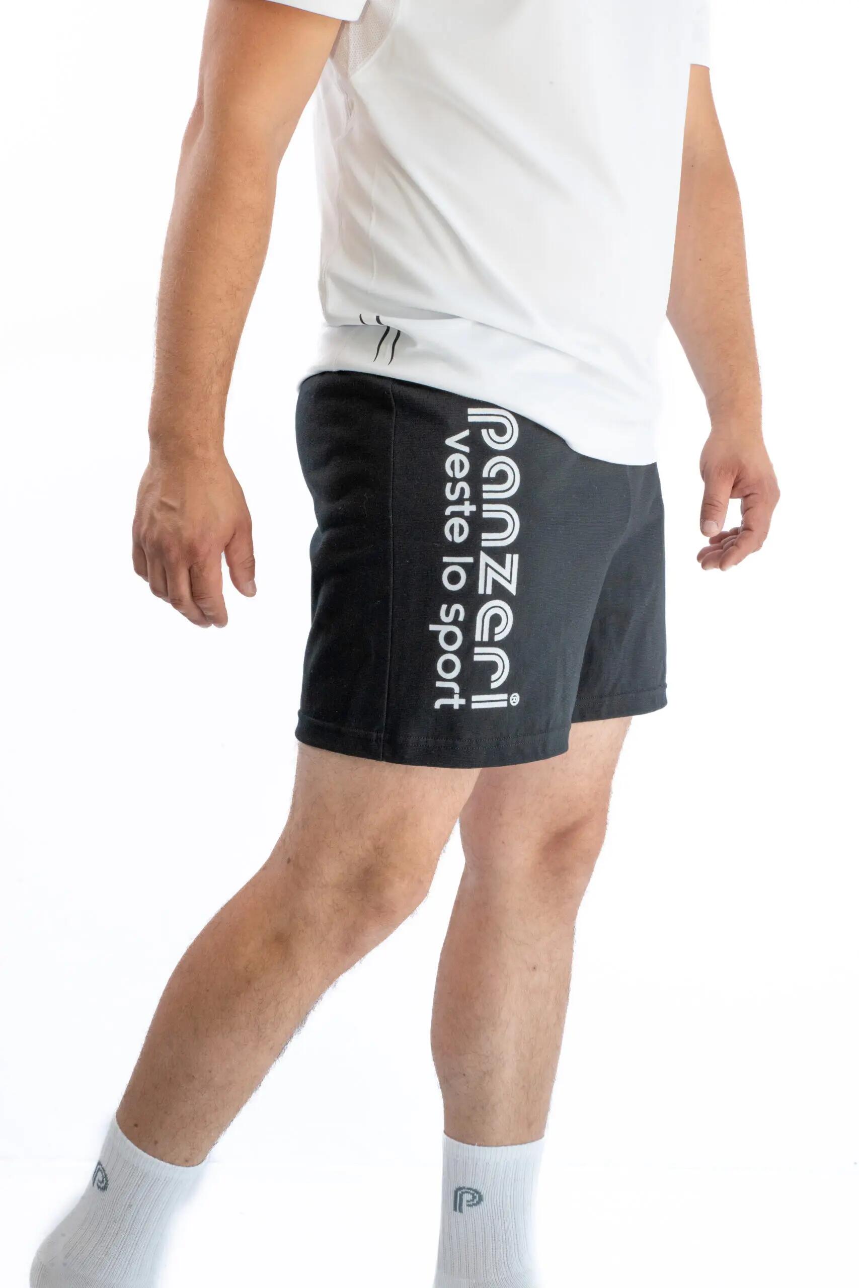Short Panzeri Mixte  - Uni A - Noir / Blanc 3/5