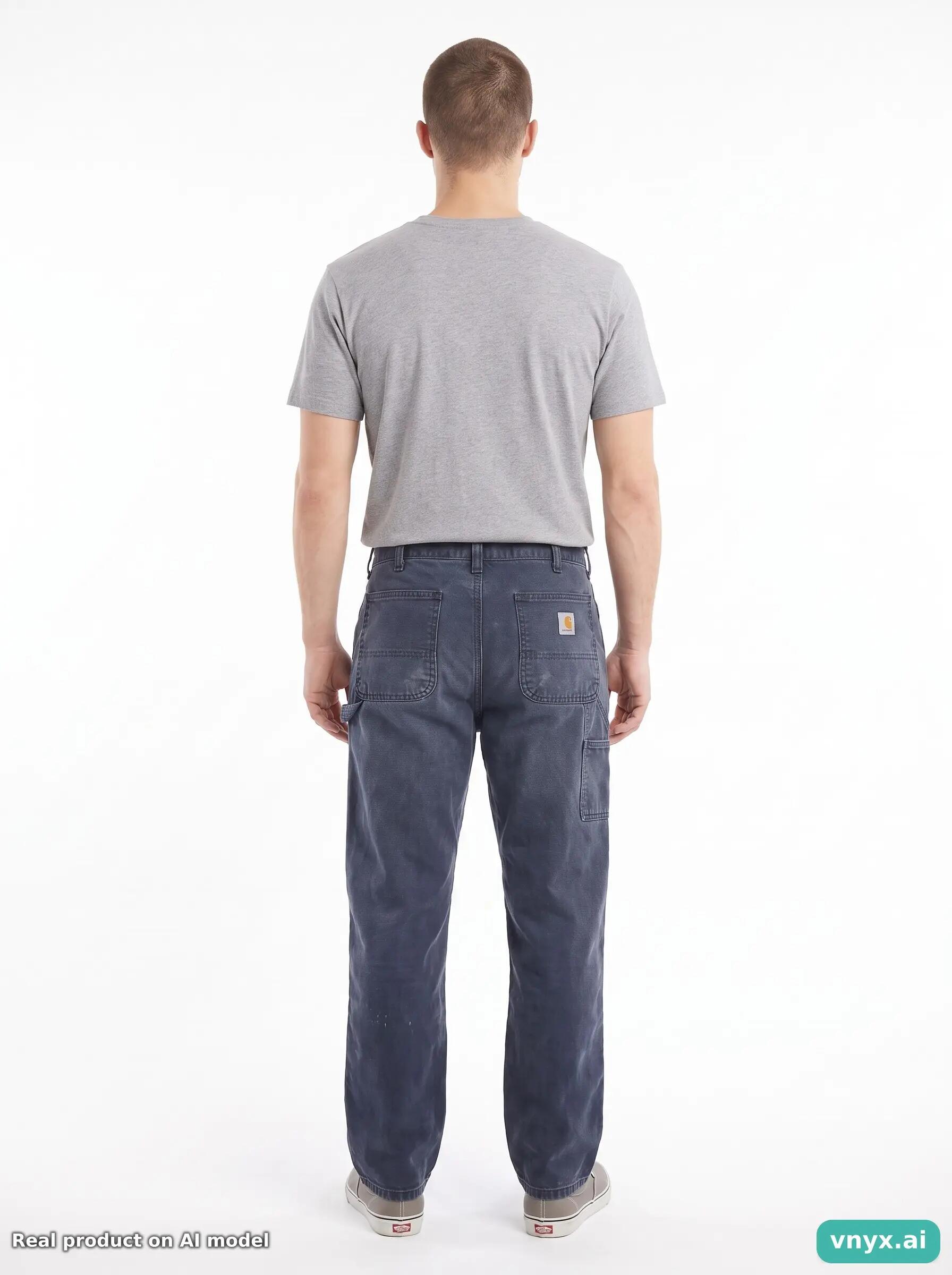 Second Life - Vintage Carhartt Charcoal Trousers Men 38x32 6/6