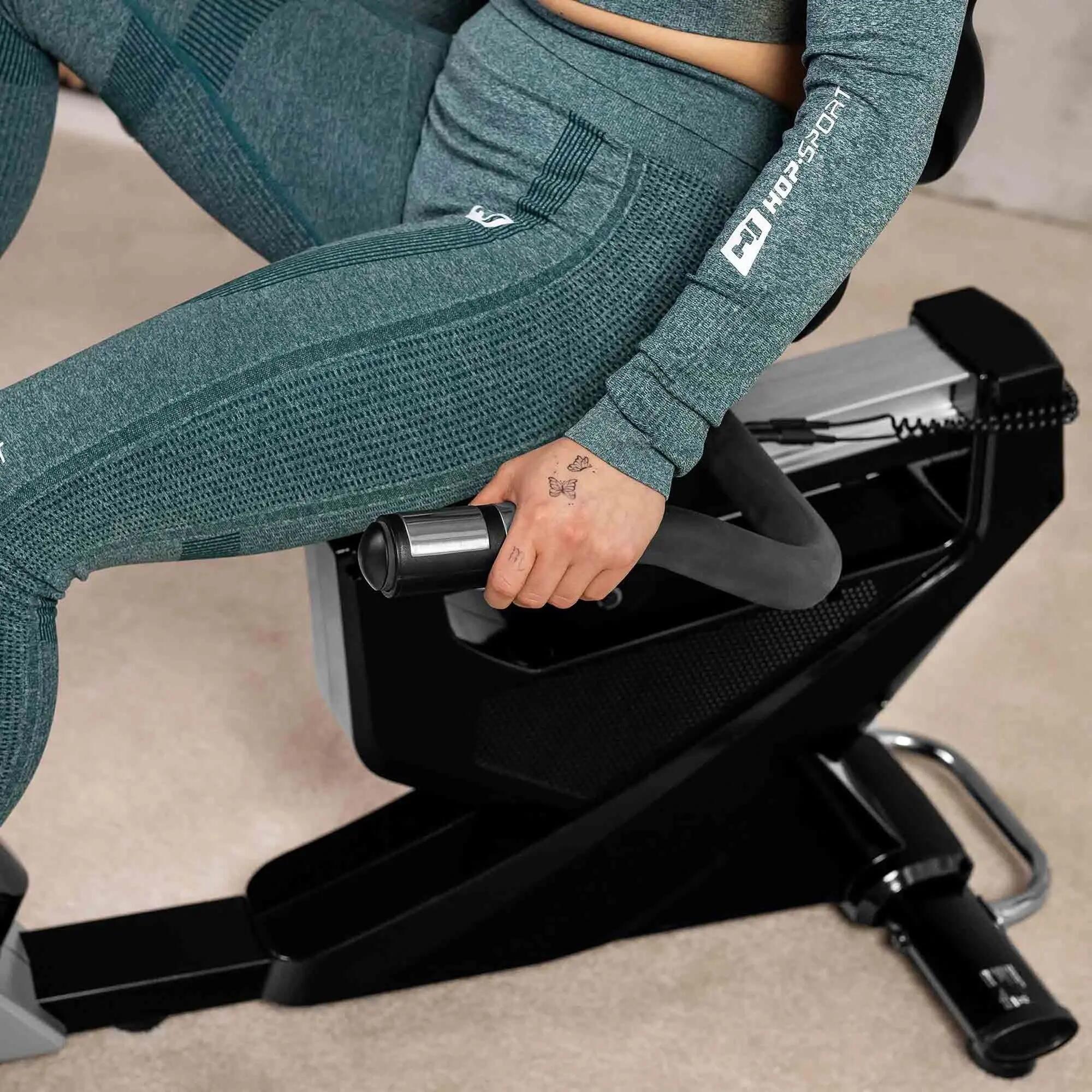 Cyclette reclinata elettromagnetica HS-070L Helix argento 4/7
