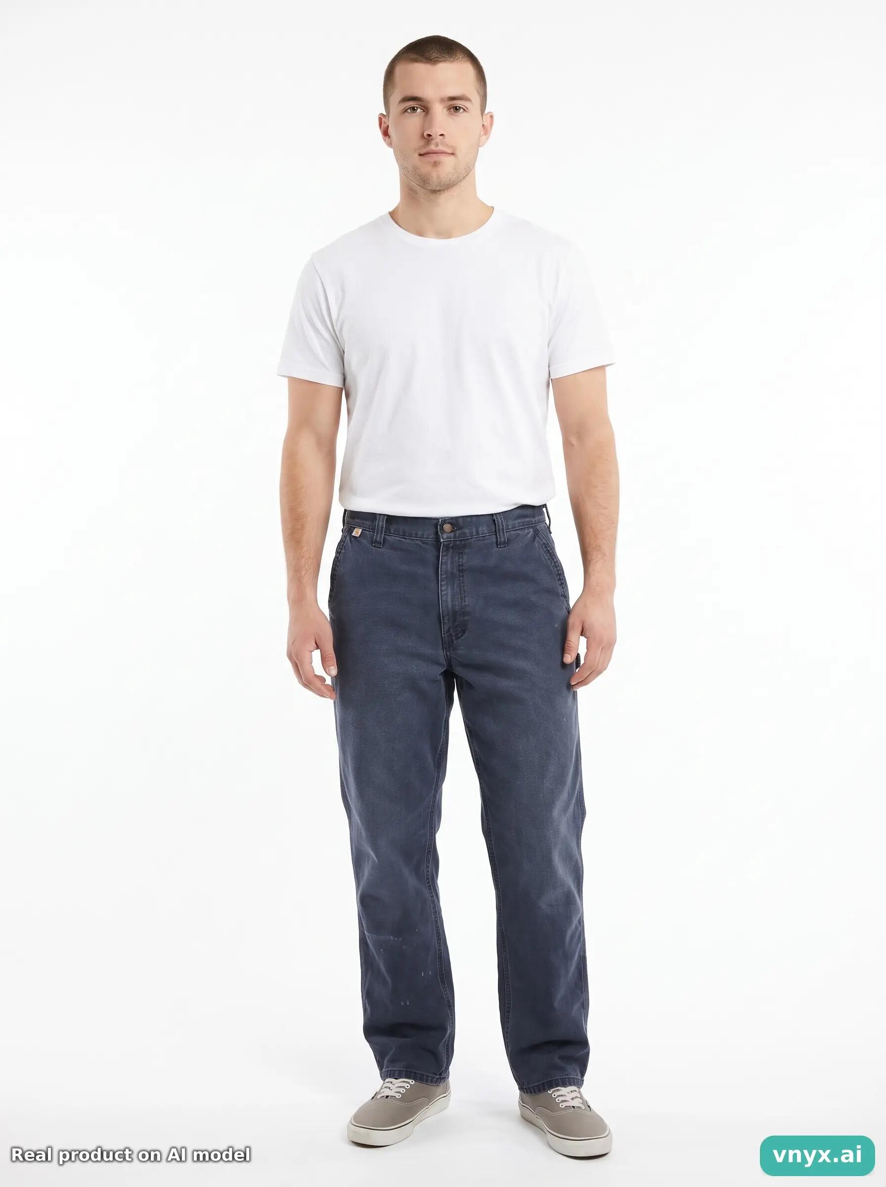 Second Life - Vintage Carhartt Charcoal Trousers Men 38x32 3/6