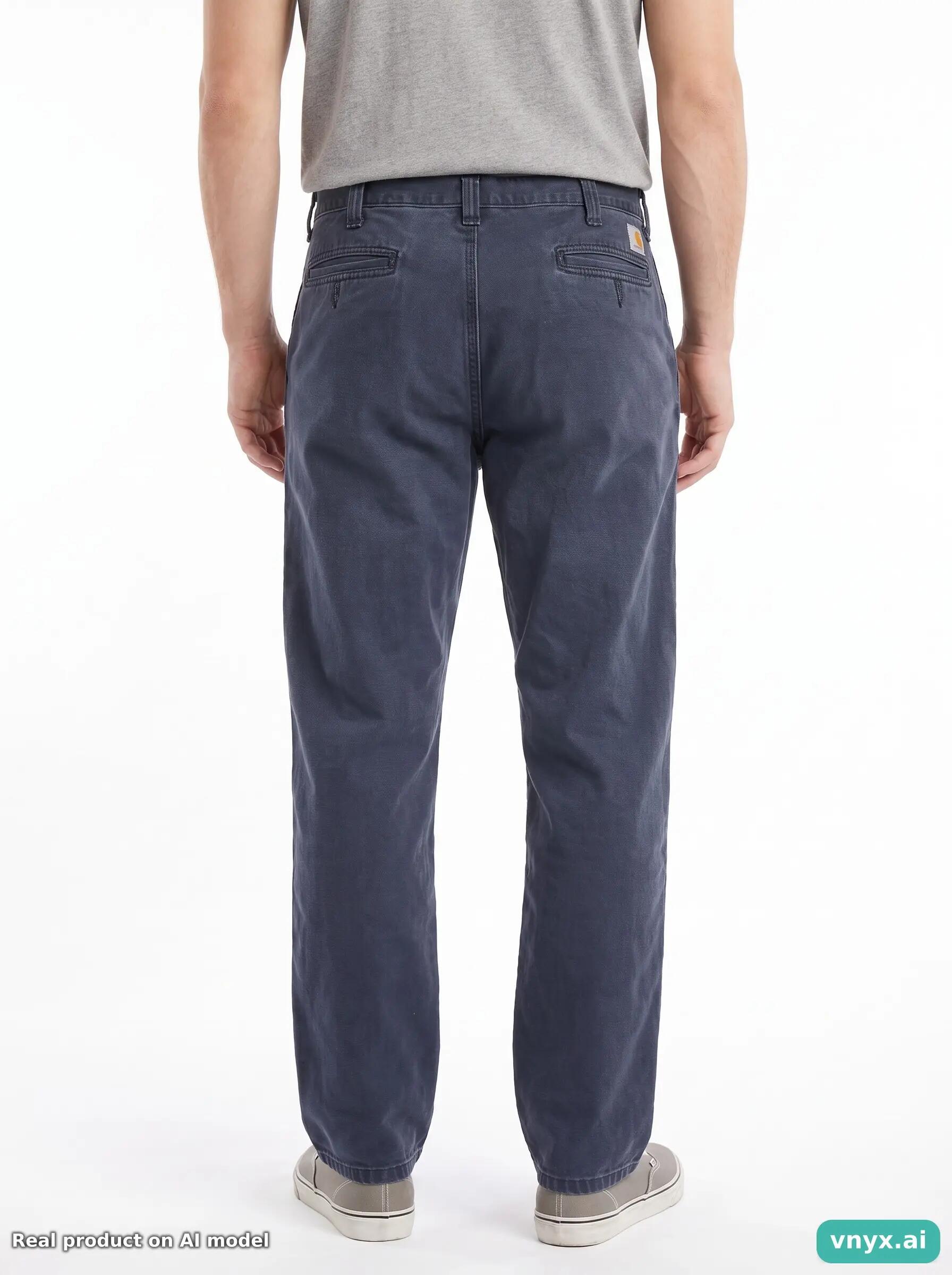 Second Life - Vintage Carhartt Charcoal Trousers Men 38x32 2/6