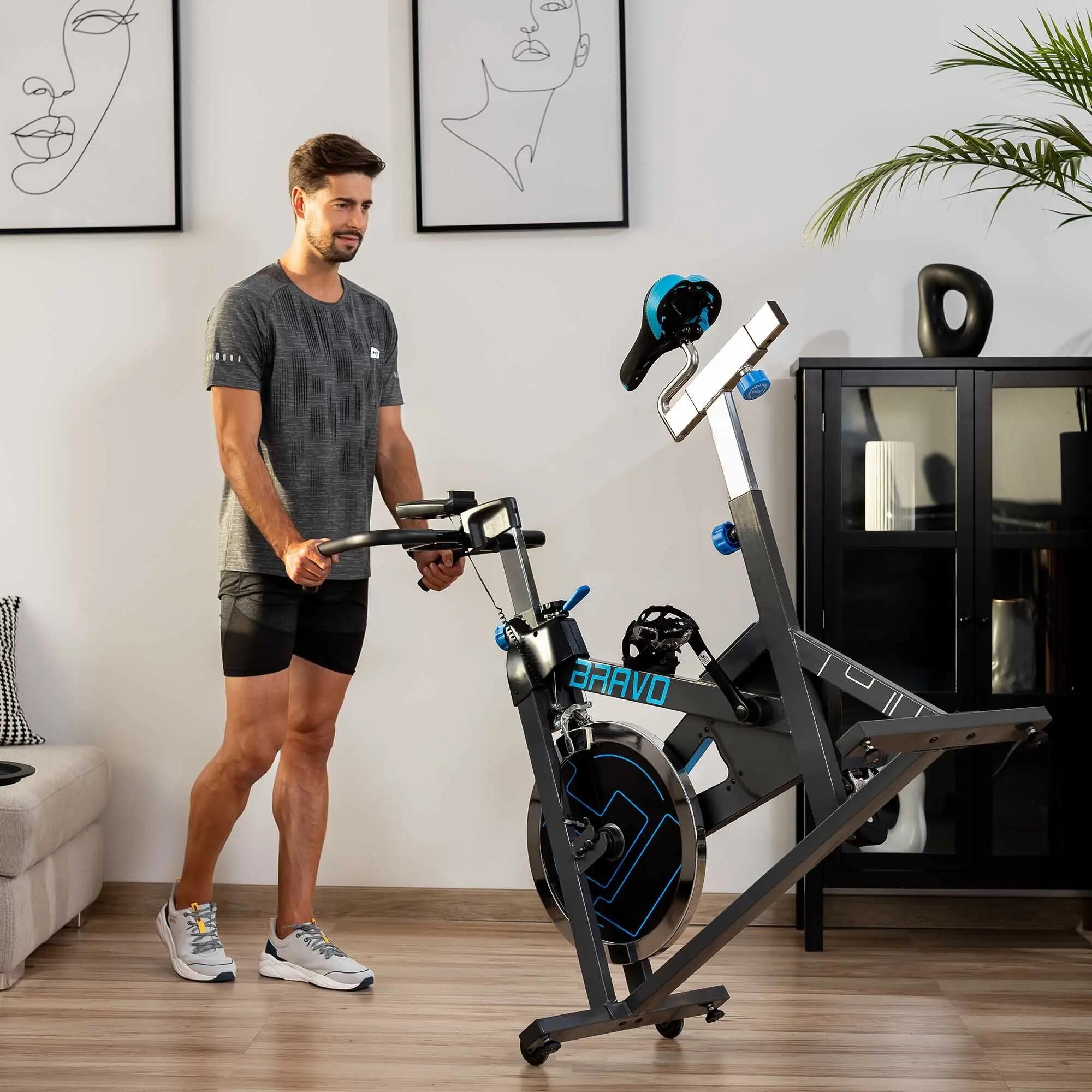Stationäres-Trainingsfahrrad Indoor Bike Hop-Sport Bravo 4/7