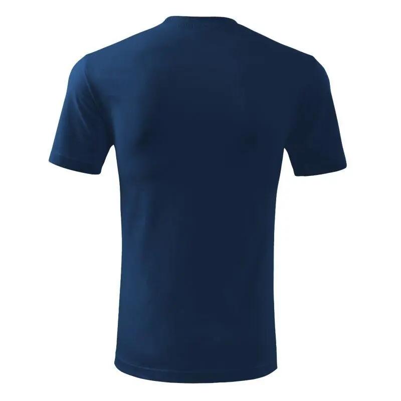Heren Klassiek Nieuw TShirt (Donkerblauw) 5/6