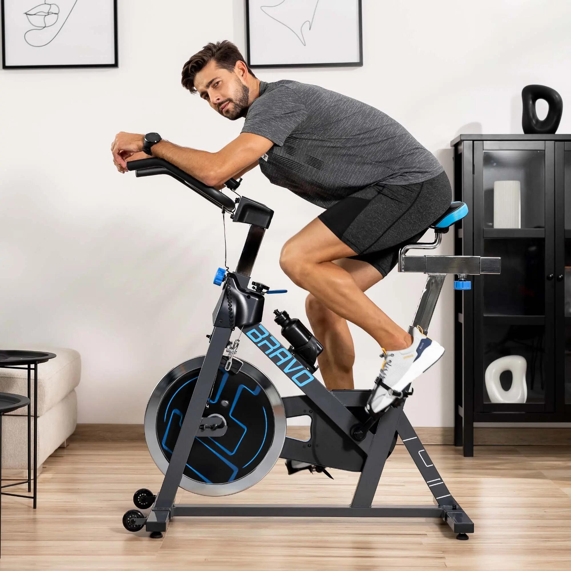 Stationäres-Trainingsfahrrad Indoor Bike Hop-Sport Bravo 3/7