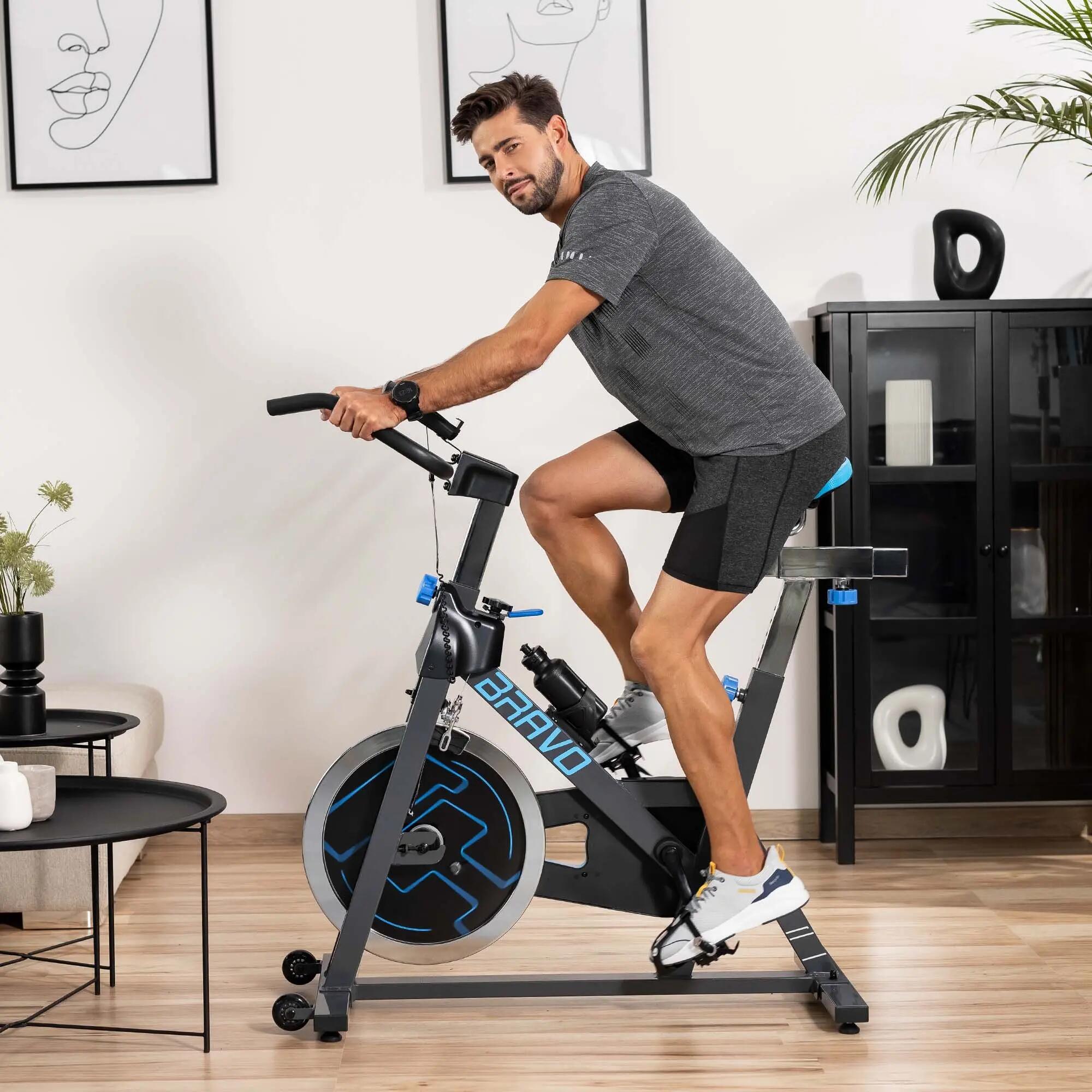 Stationäres-Trainingsfahrrad Indoor Bike Hop-Sport Bravo 2/7