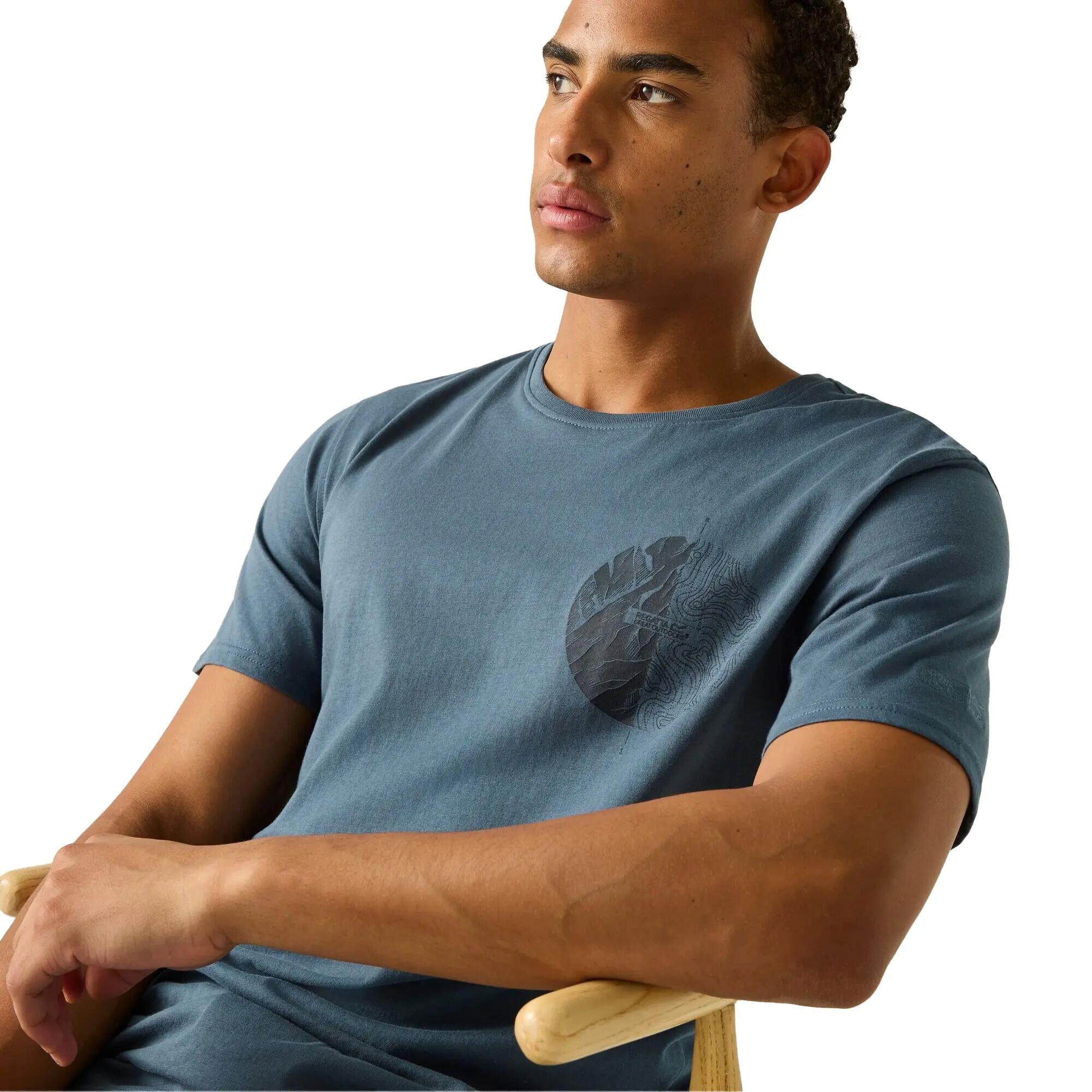 Camiseta Cline IX Diseño Brújula para Hombre Espejismo Gris 6/7