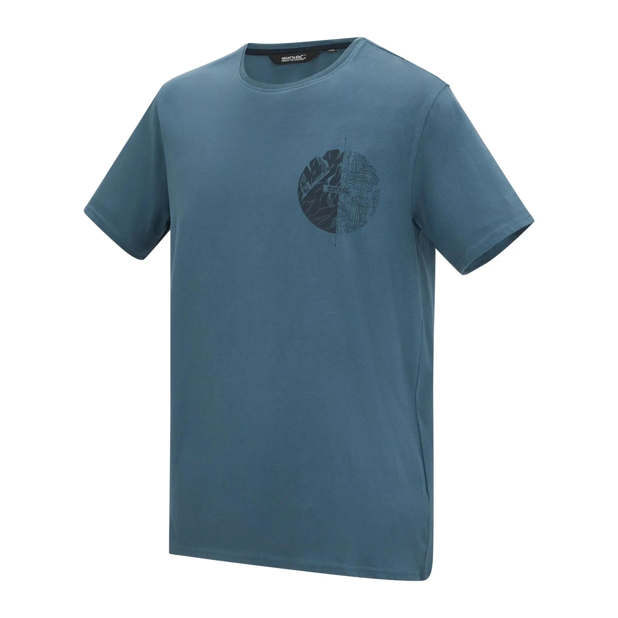 Camiseta Cline IX Diseño Brújula para Hombre Espejismo Gris 4/7
