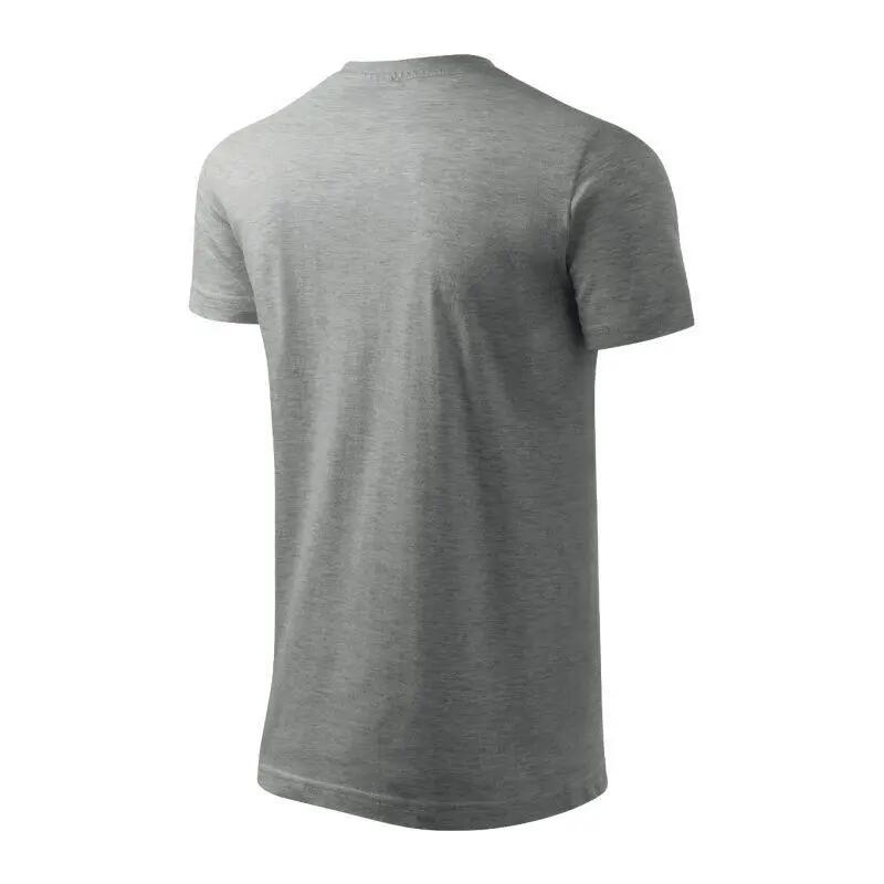 T-shirt básica masculina (Cinzento Escuro) 6/6