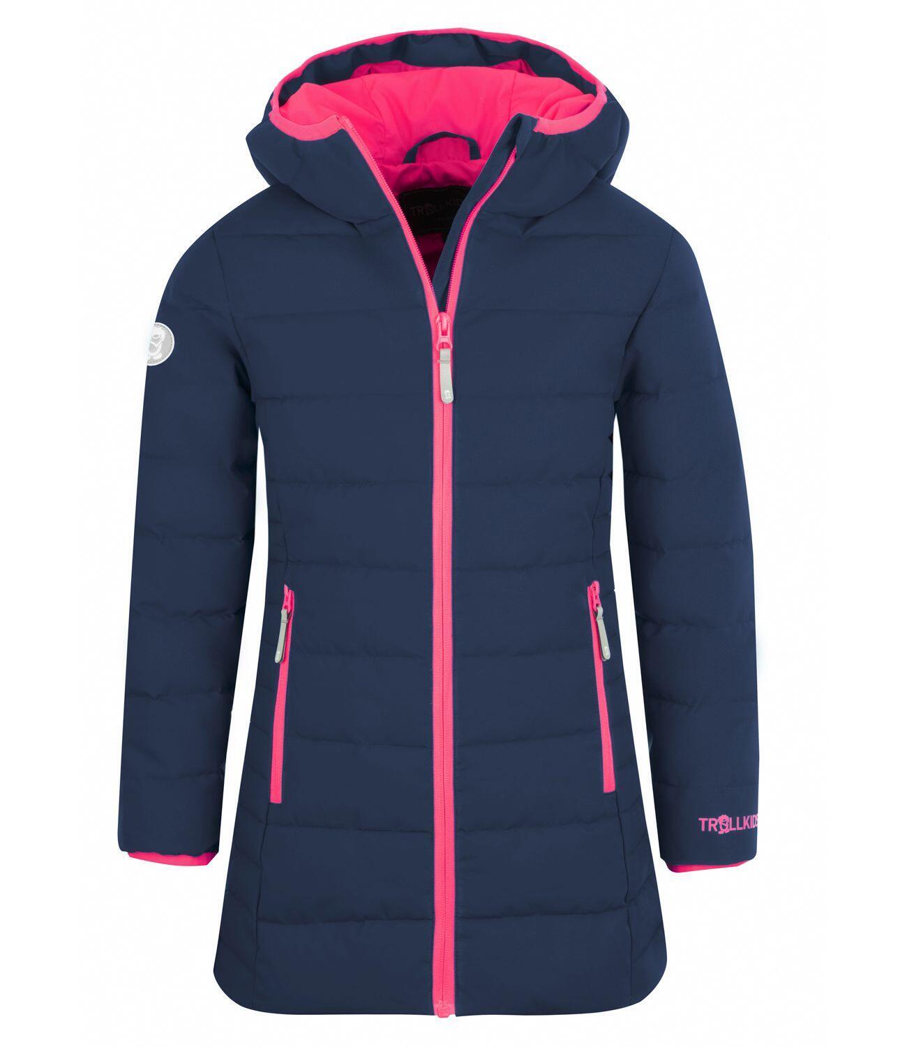Trollkids - Manteau Enfant Stavanger Bleu Marine / Rose - Doudoune Synthétique - Bleu|rose - Decathlon
