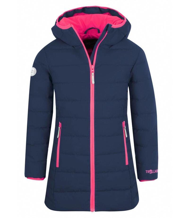 Manteau enfant Stavanger bleu marine / rose