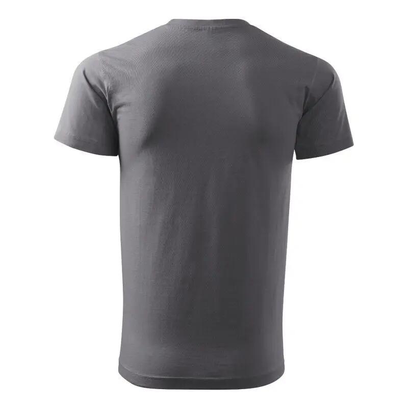 T-shirt básica masculina (Cinzento Escuro) 4/6