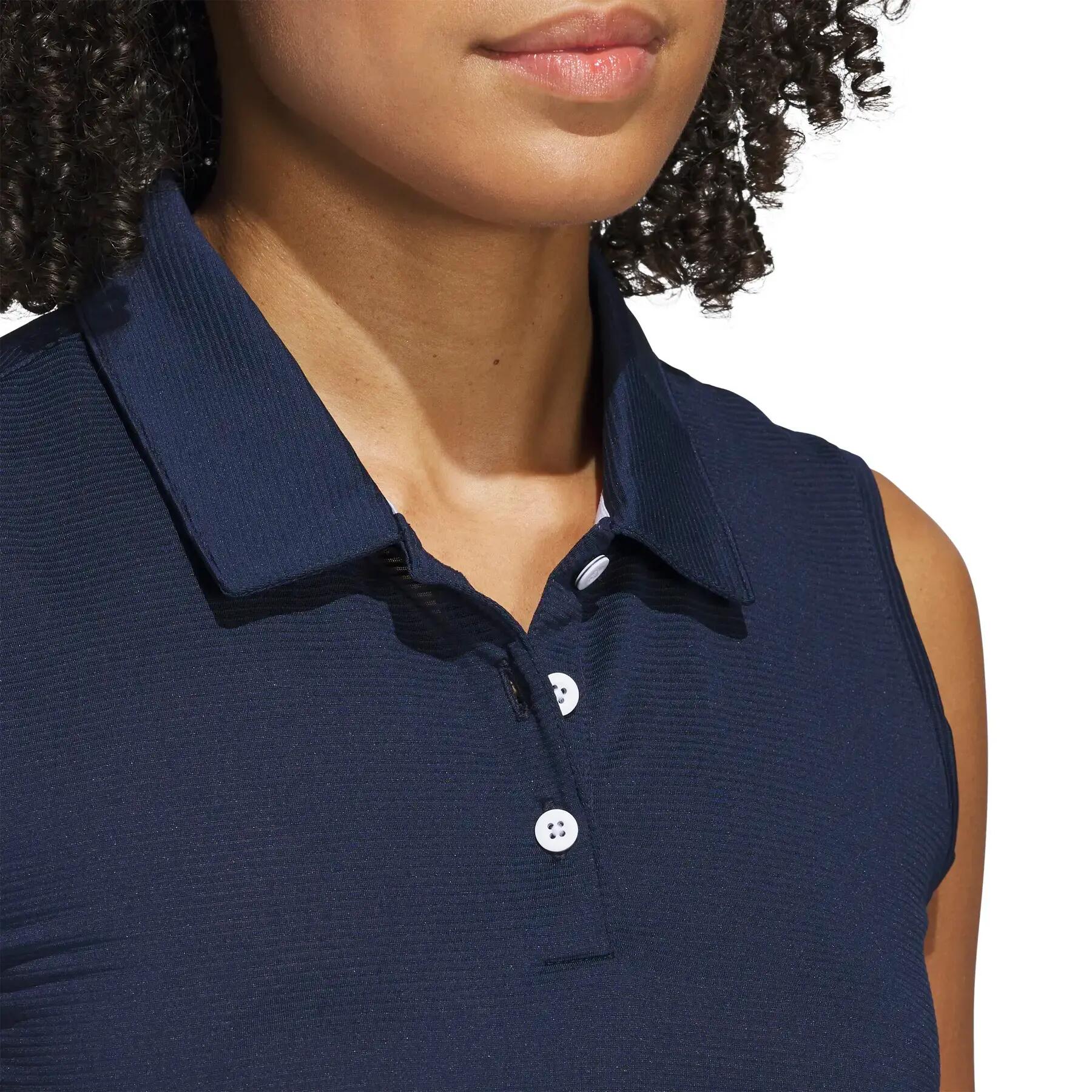 Polo sans manches femme adidas Solid Ottoman 6/6