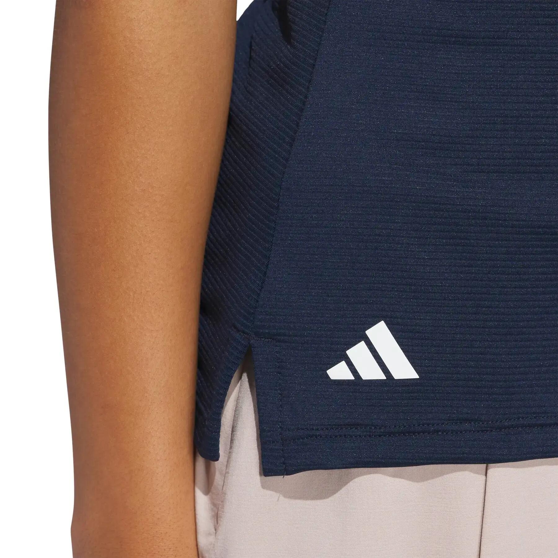 Polo sans manches femme adidas Solid Ottoman 5/6