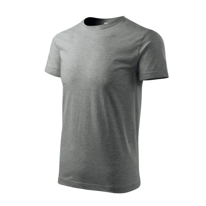 T-shirt básica masculina (Cinzento Escuro) 2/6
