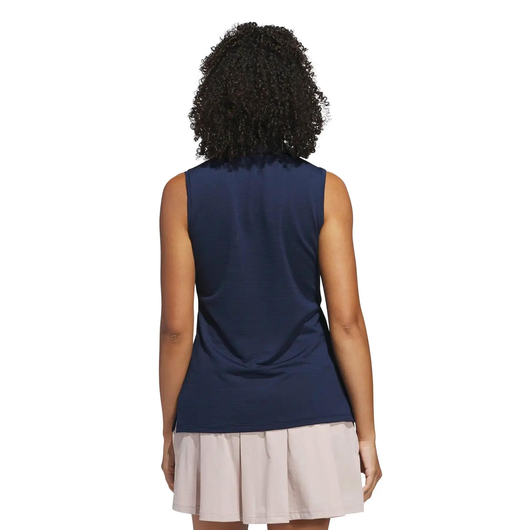 Polo sans manches femme adidas Solid Ottoman 4/6
