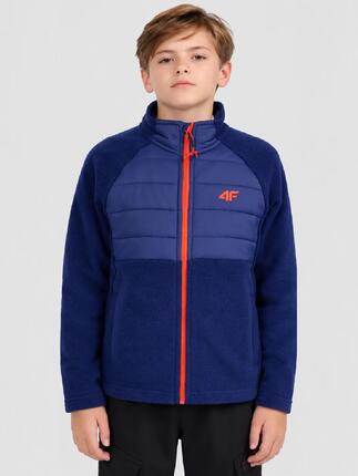 Bluza polarowa chłopięca rozpinana granatowa 4F 152